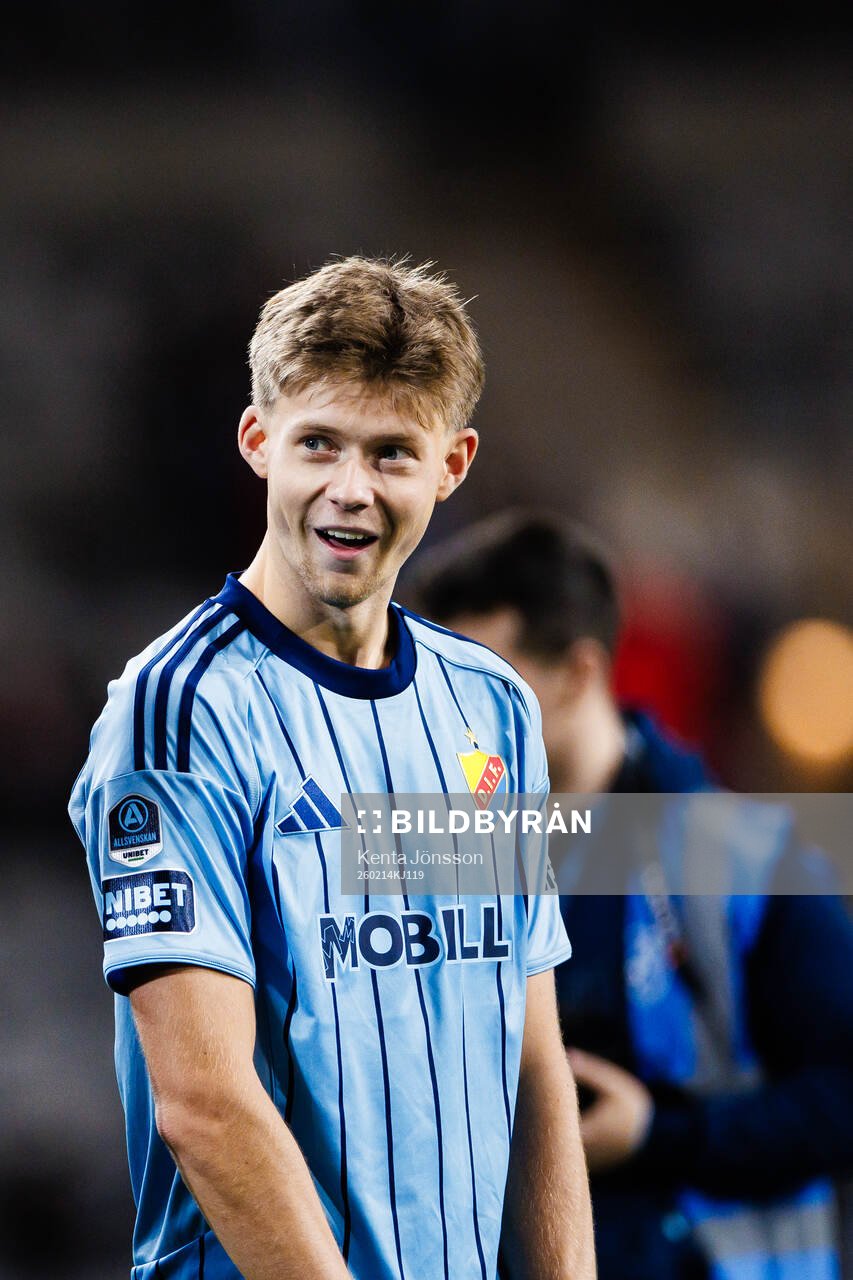 Djurgårdens Patric Åslund jublar