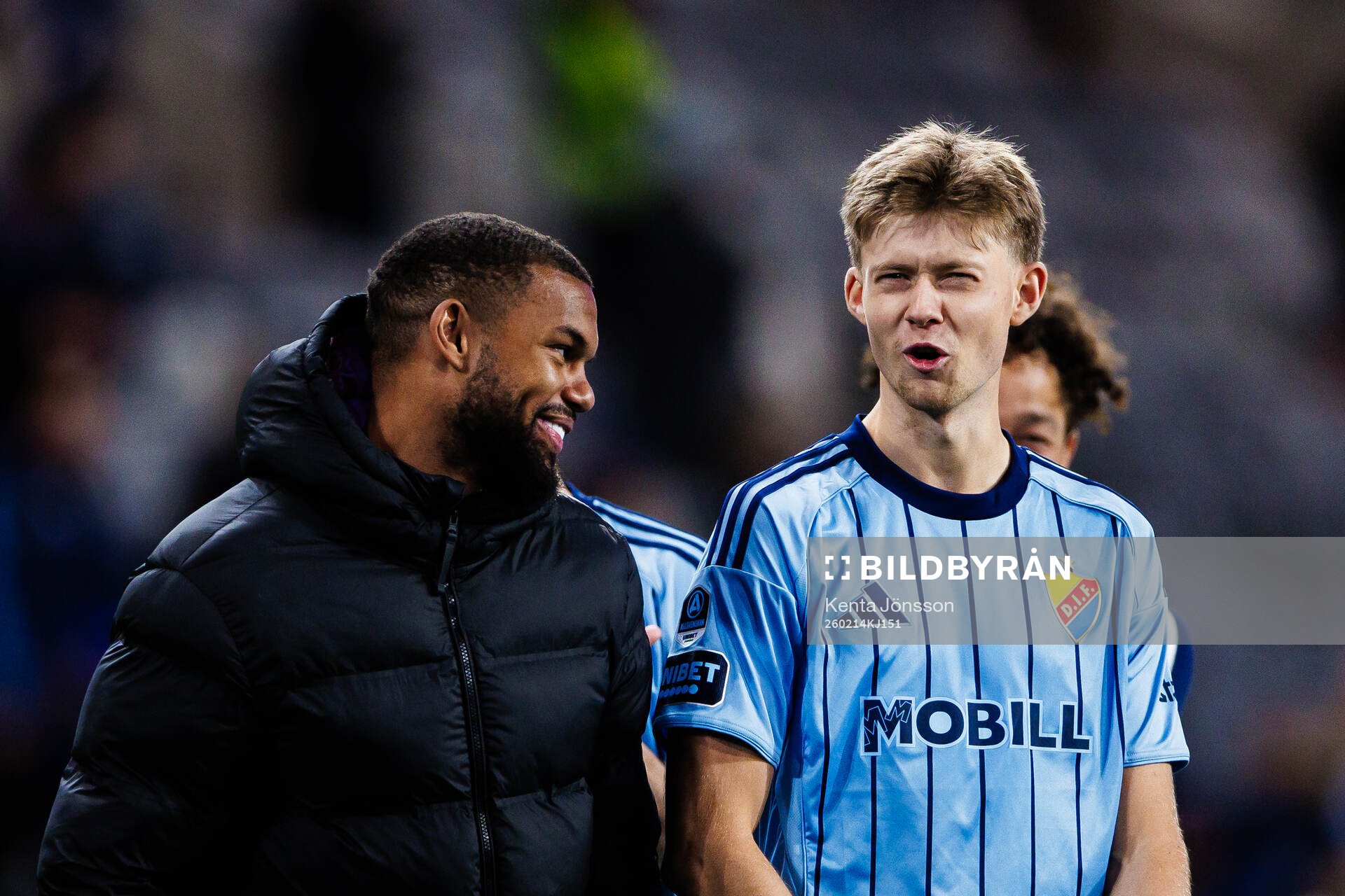 Djurgårdens Leon Hien och Patric Åslund