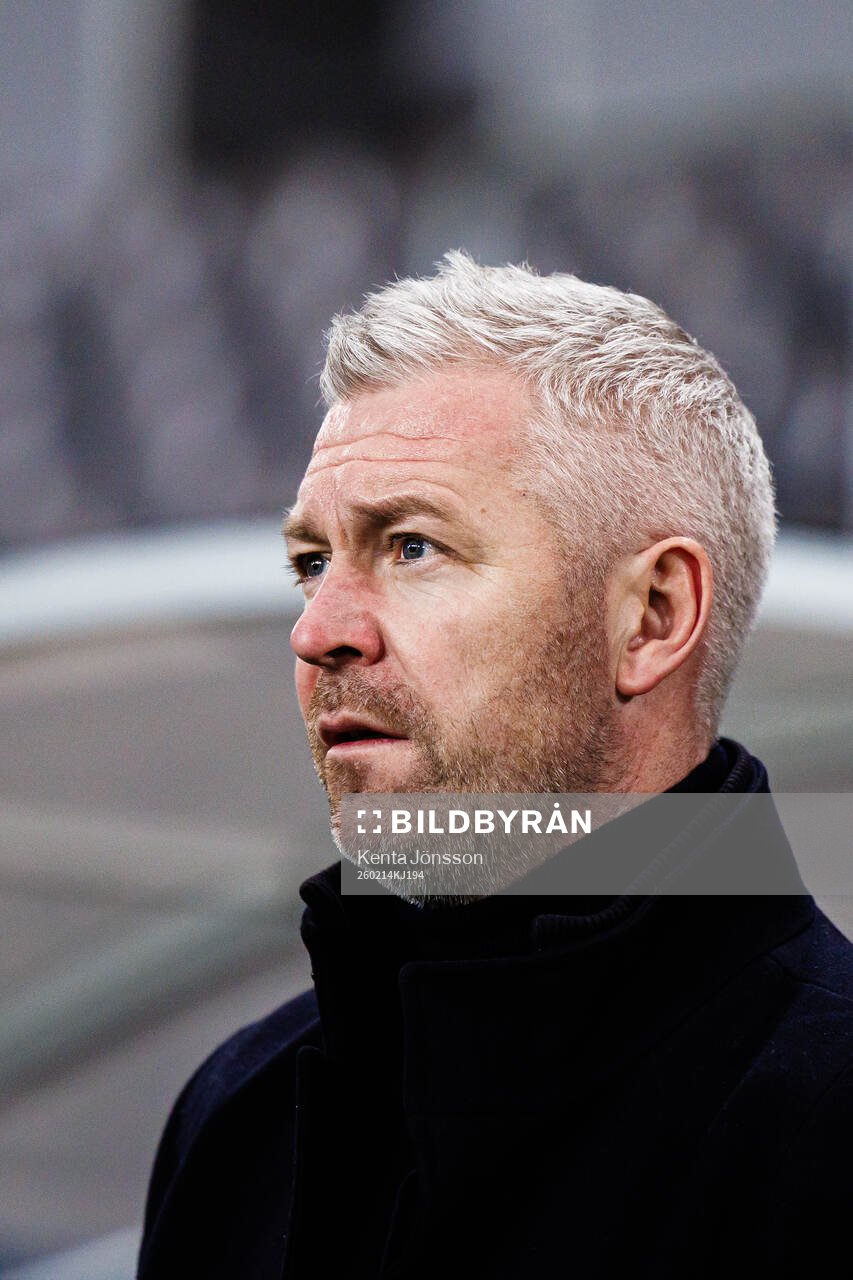 Djurgårdens tränare Willie Kirk  fotbollsmatchen i
