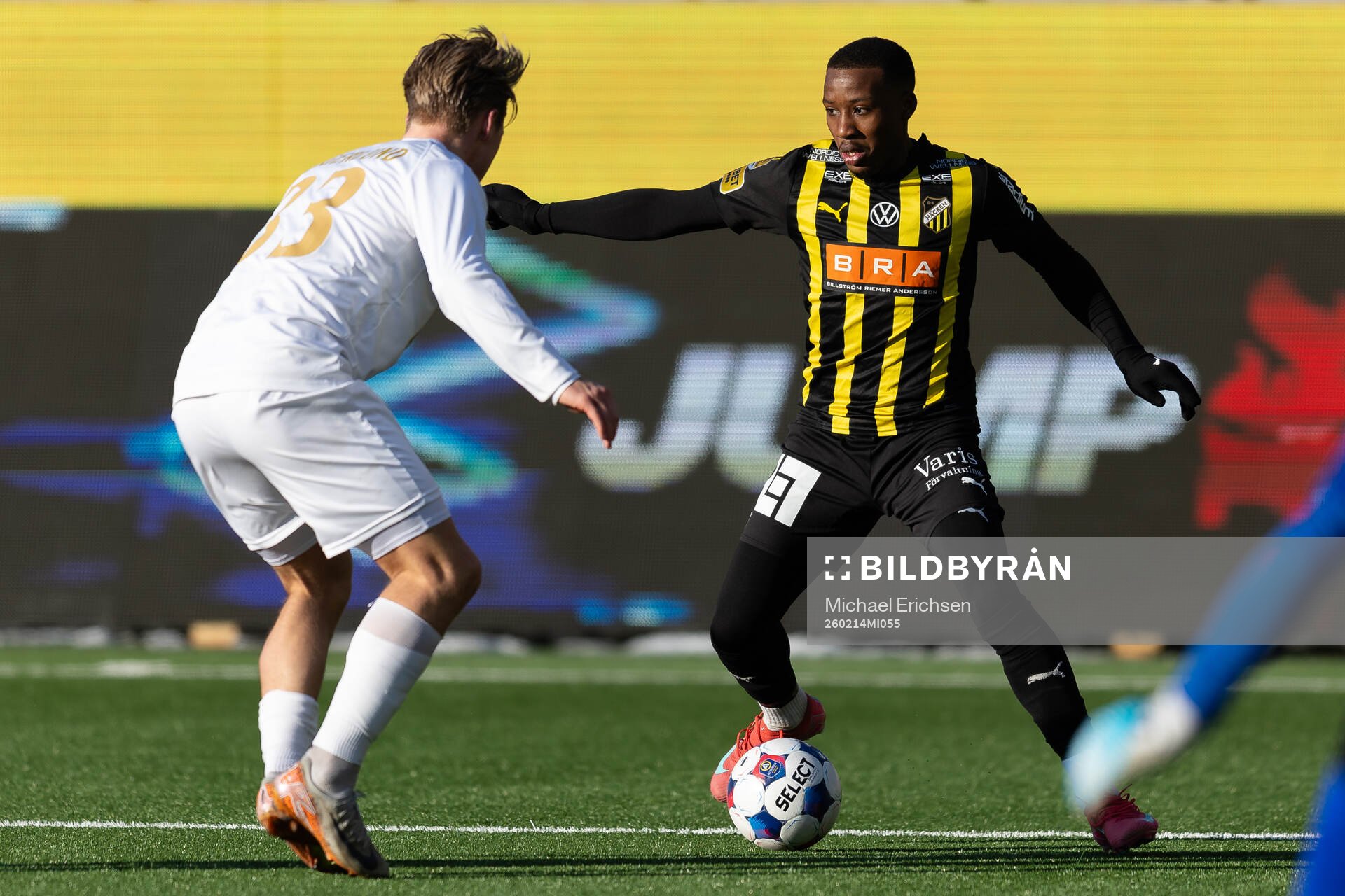 Häckens Silas Andersen mot Örgrytes Sebastian Lagerlund