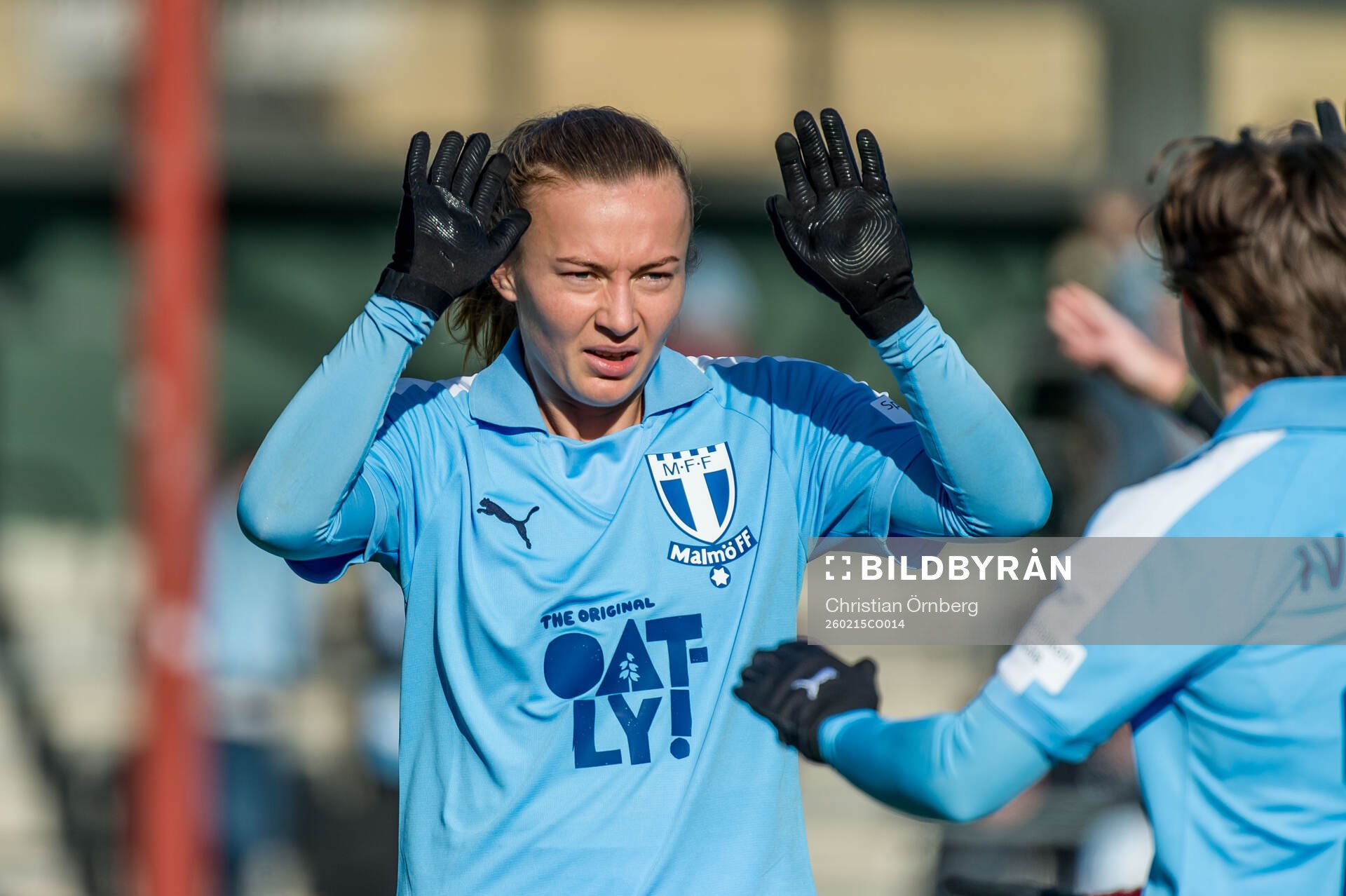 Malmö FFs Sara Kanutte Sørensen Fornes jublar
