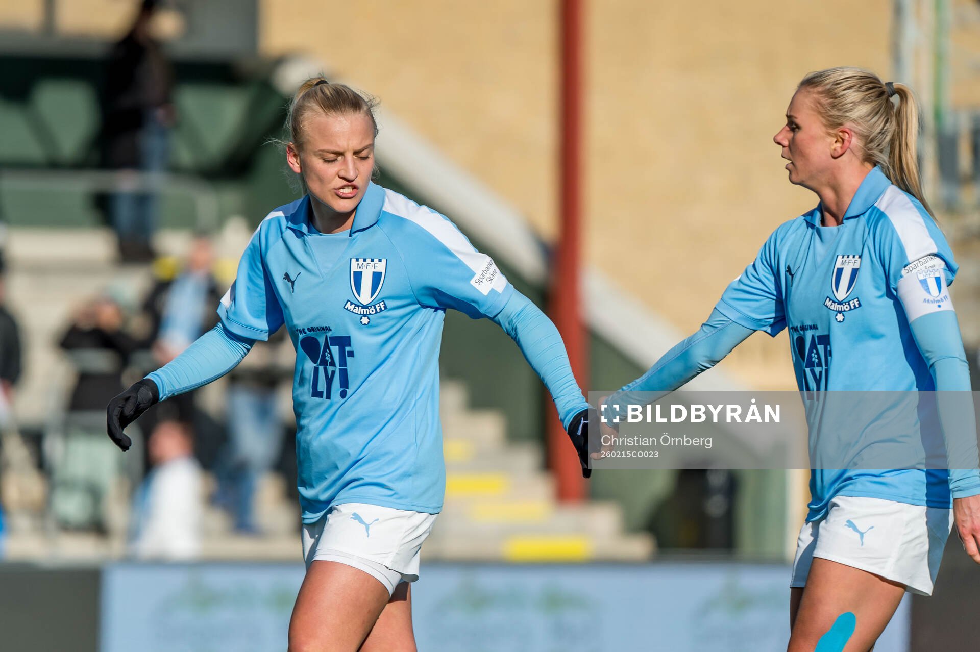 Malmö FFs Wilma Carlsson och Nellie Lilja