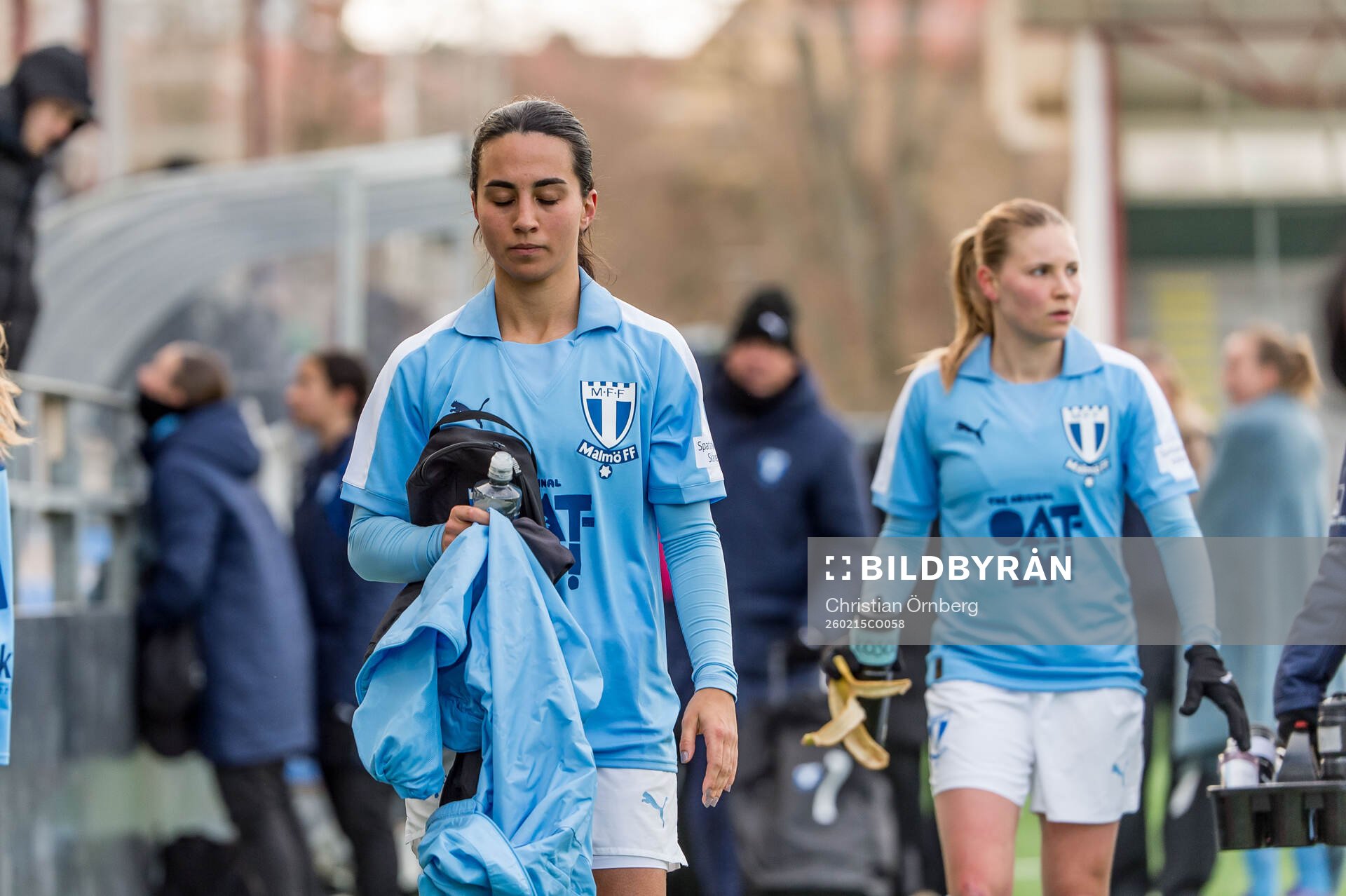Malmö FFs Vesna Milivojevic deppar och Katariina Kosola