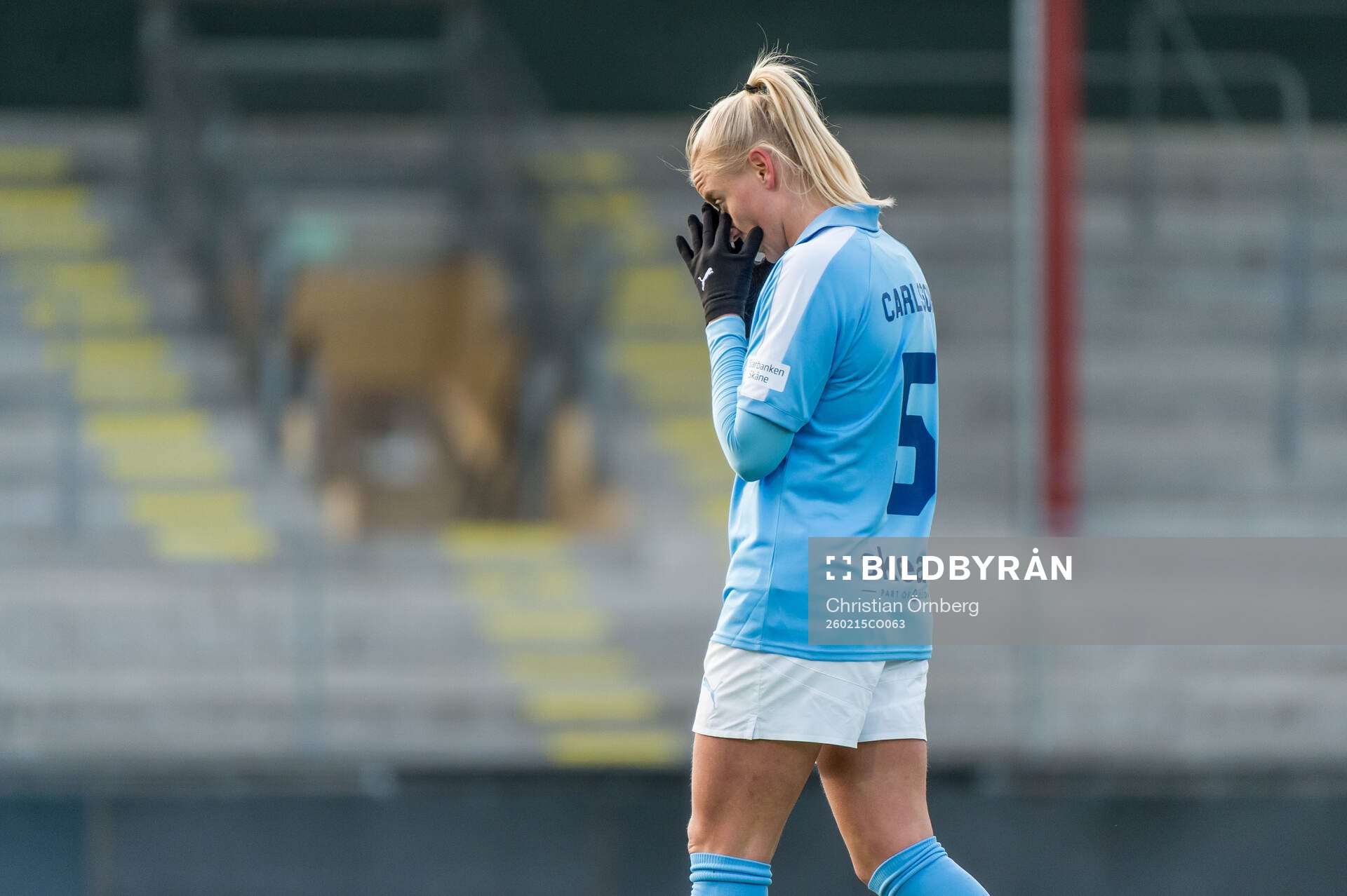 Malmö FFs Wilma Carlsson deppar