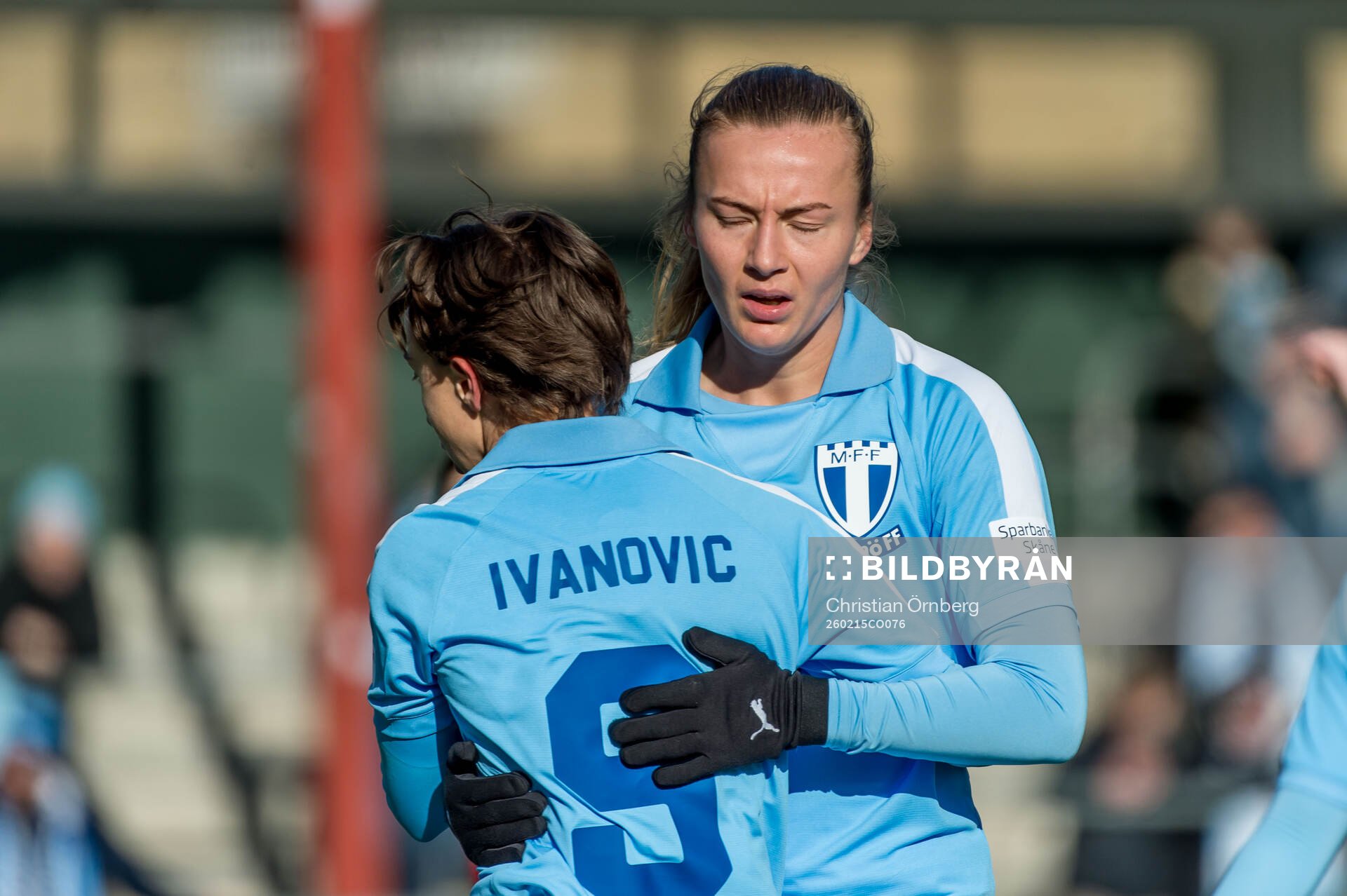 Malmö FFs Miljana Ivanovic och Sara Kanutte Sørensen