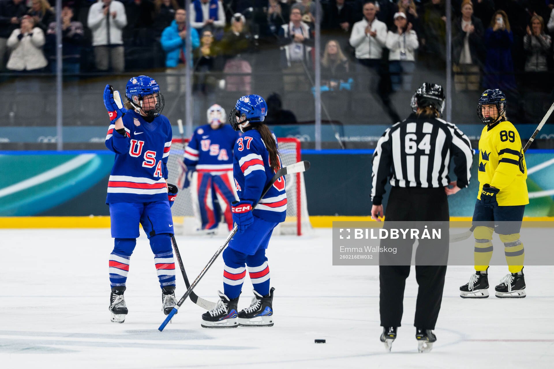 Taylor Heise and Abbey Murphy of USA celebrate the 2-0 goal