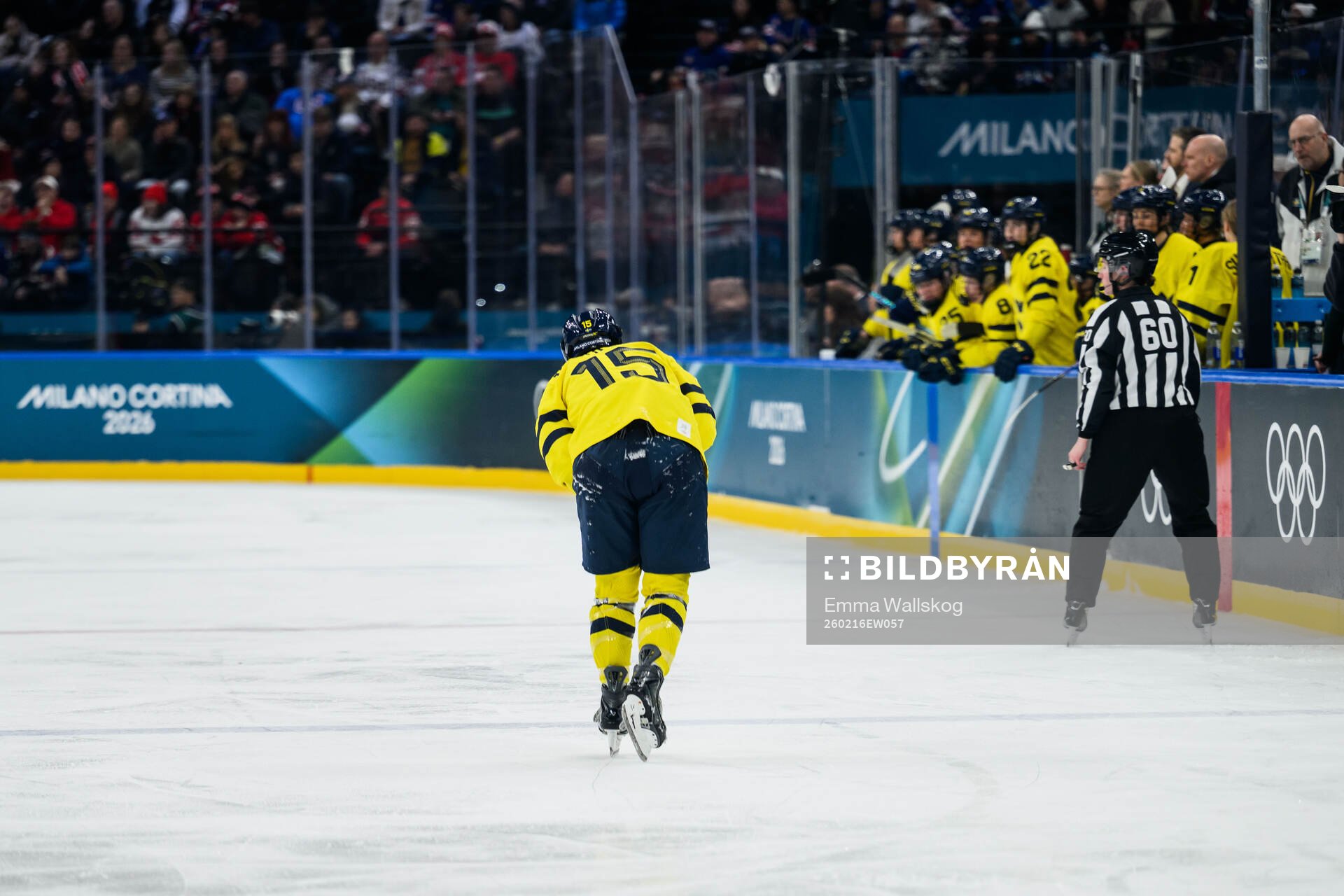 Lisa Johansson of Sweden in pain