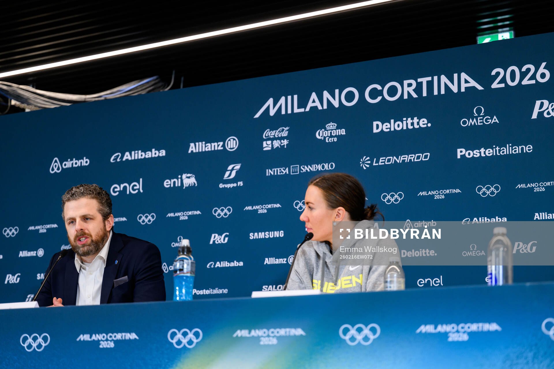 Head coach Ulf Lundberg and Anna Kjellbin of Sweden at a