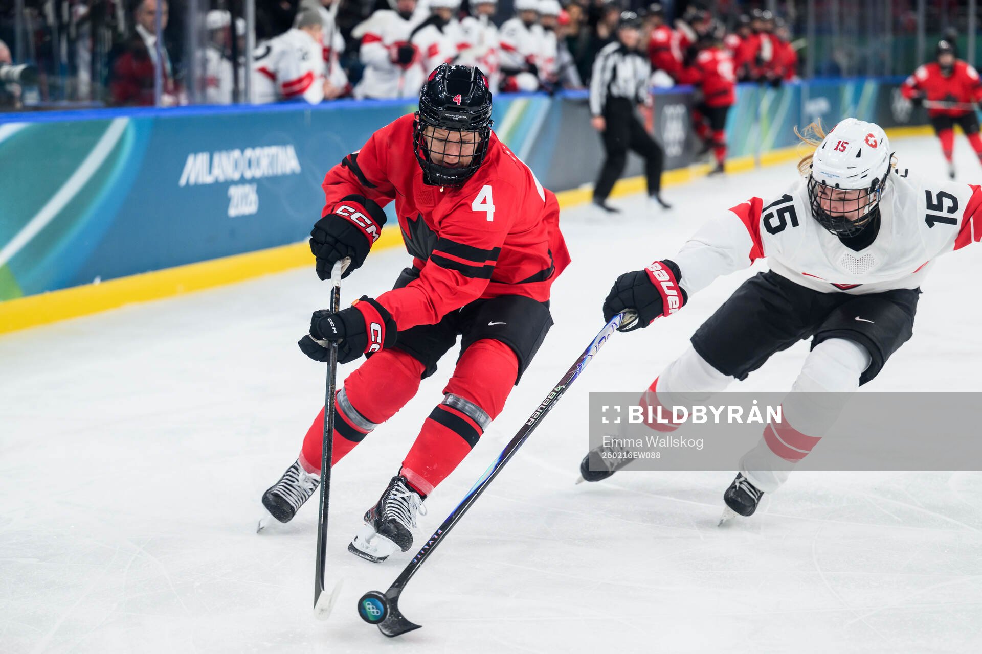 Kati Tabin of Canada and Laure Meriguet of Switzerland in
