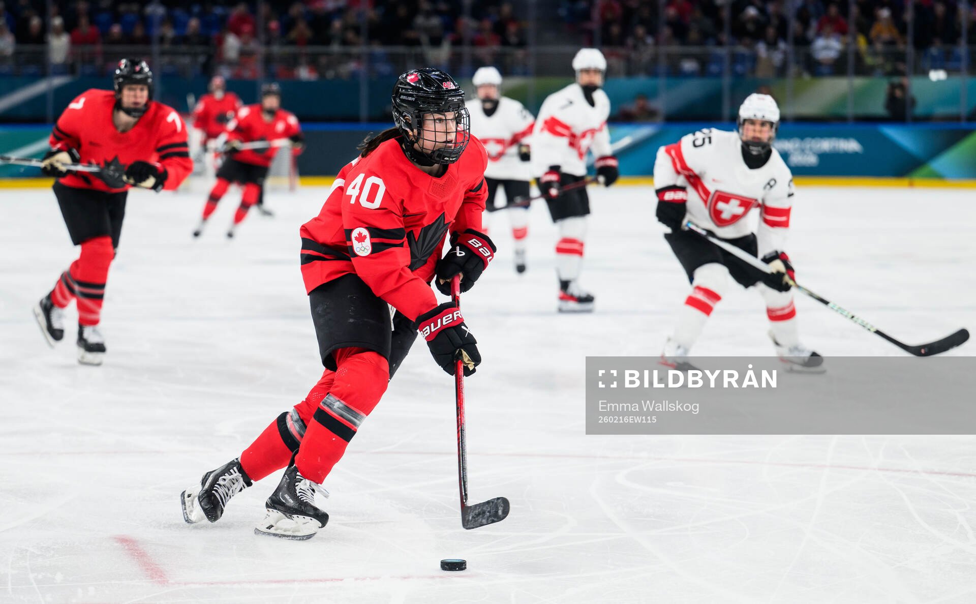 Blayre Turnbull of Canada in the women's ice hockey