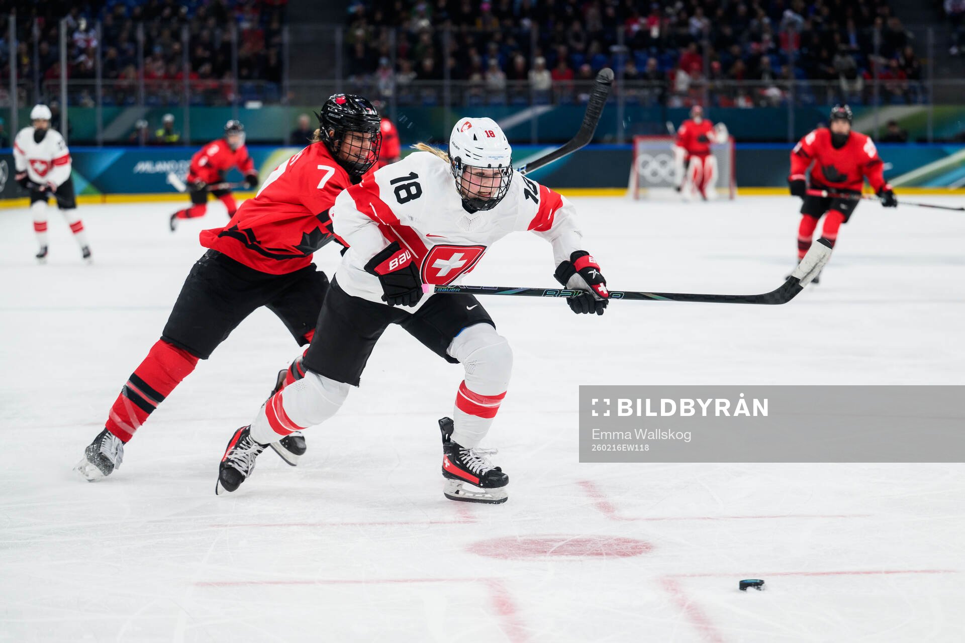 Laura Stacey of Canada and Stefanie Wetli of Switzerland in
