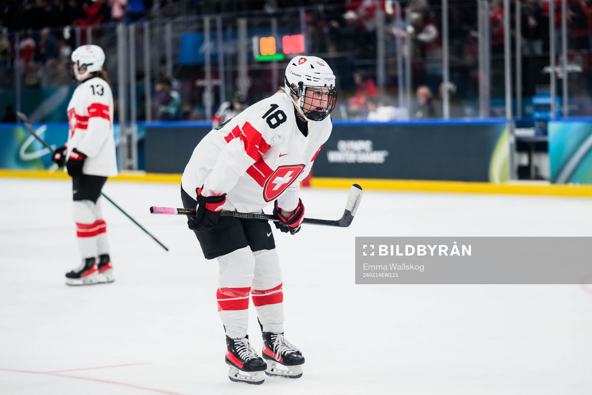 Stefanie Wetli of Switzerland looks dejected