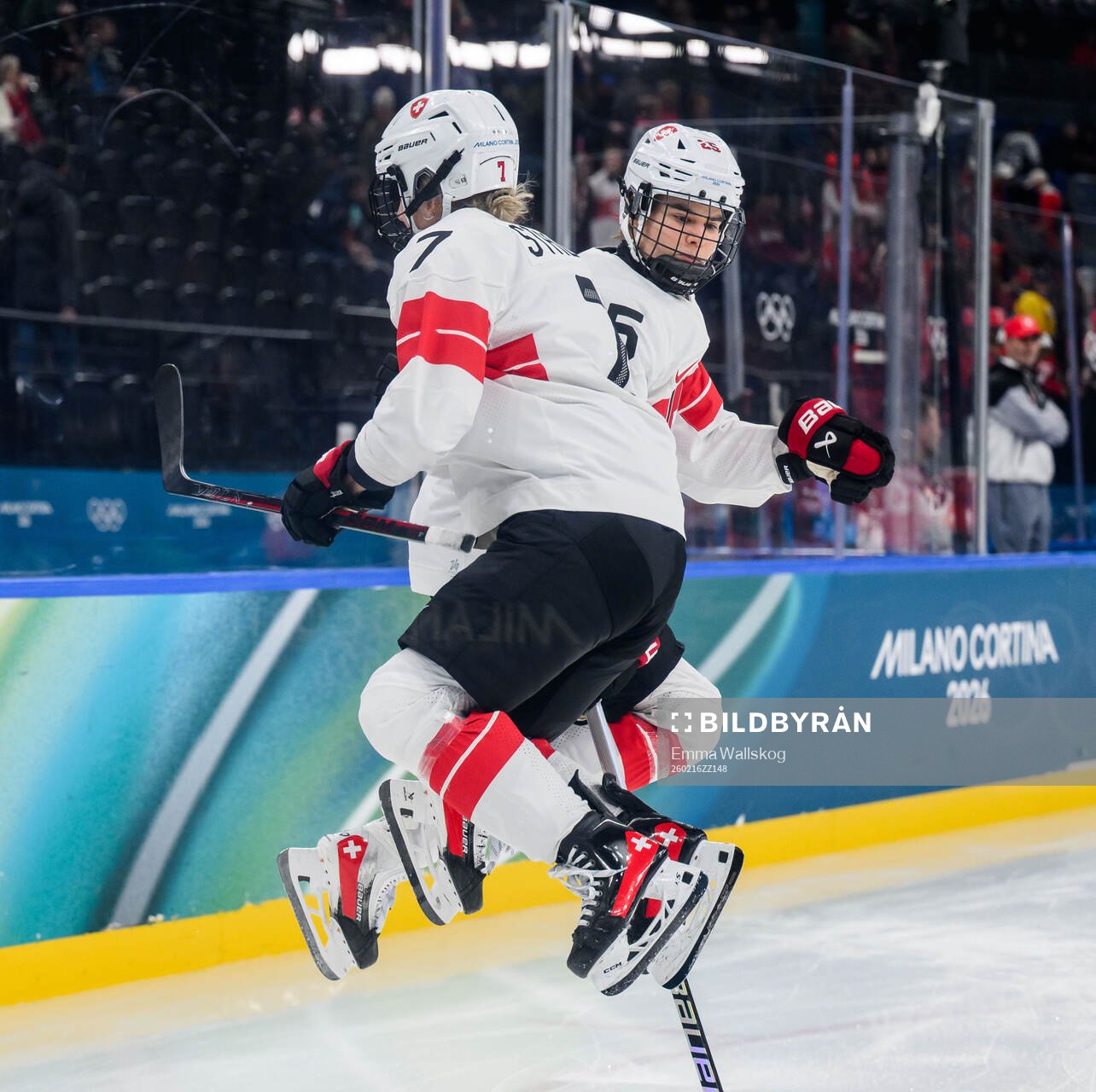 Lara Stalder and Alina Muller of Switzerland