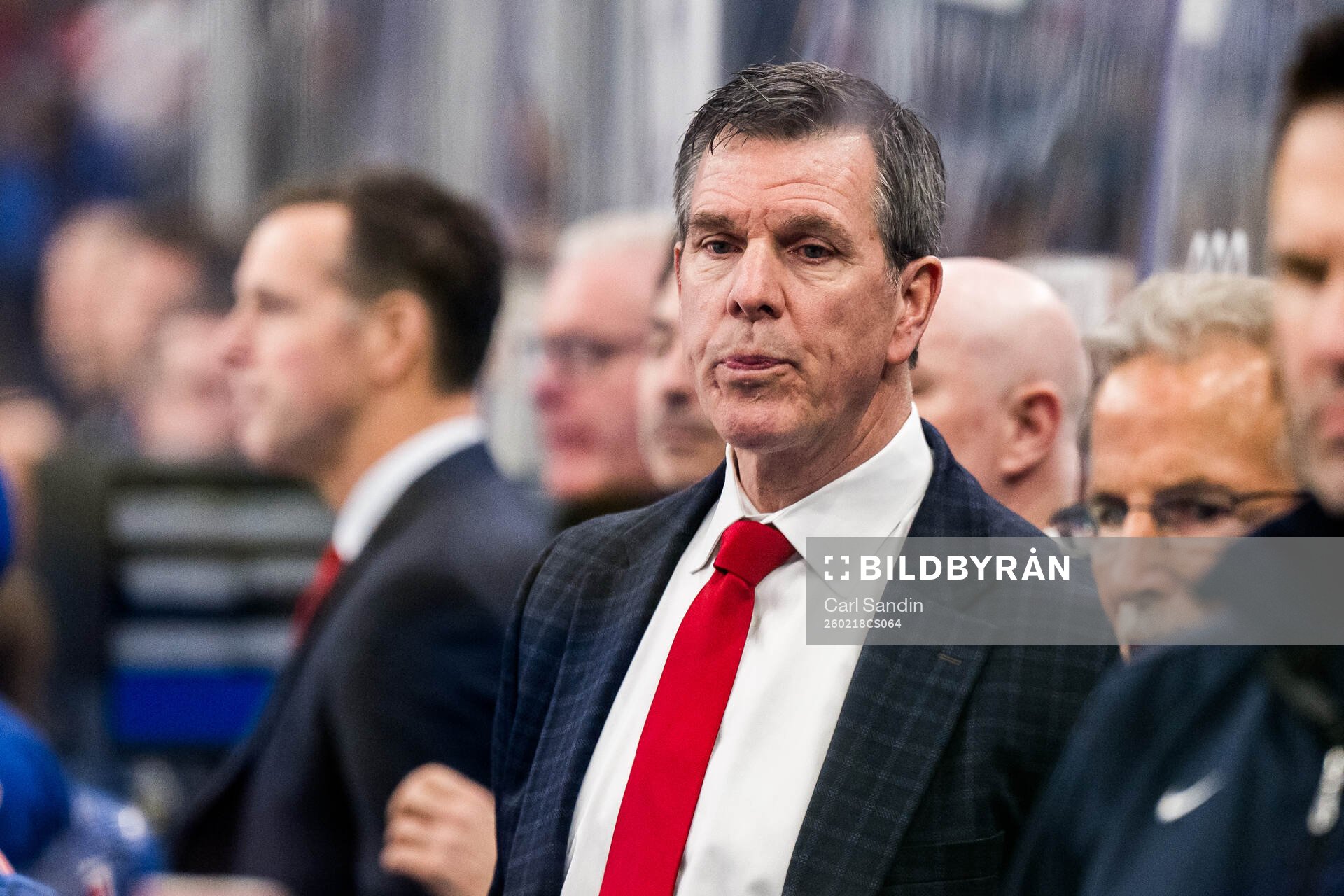 Head coach Mike Sullivan of USA in the men's ice hockey