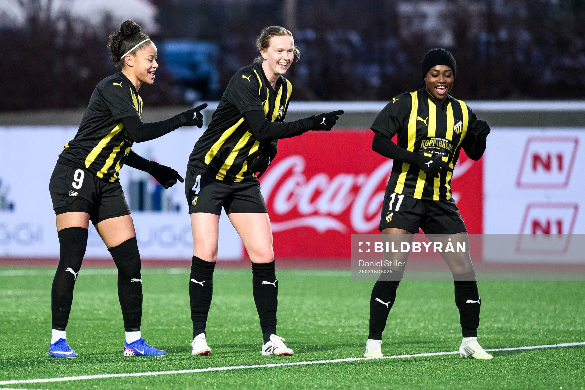Felicia Schröder, Emma Östlund, Monica Jusu Bah of