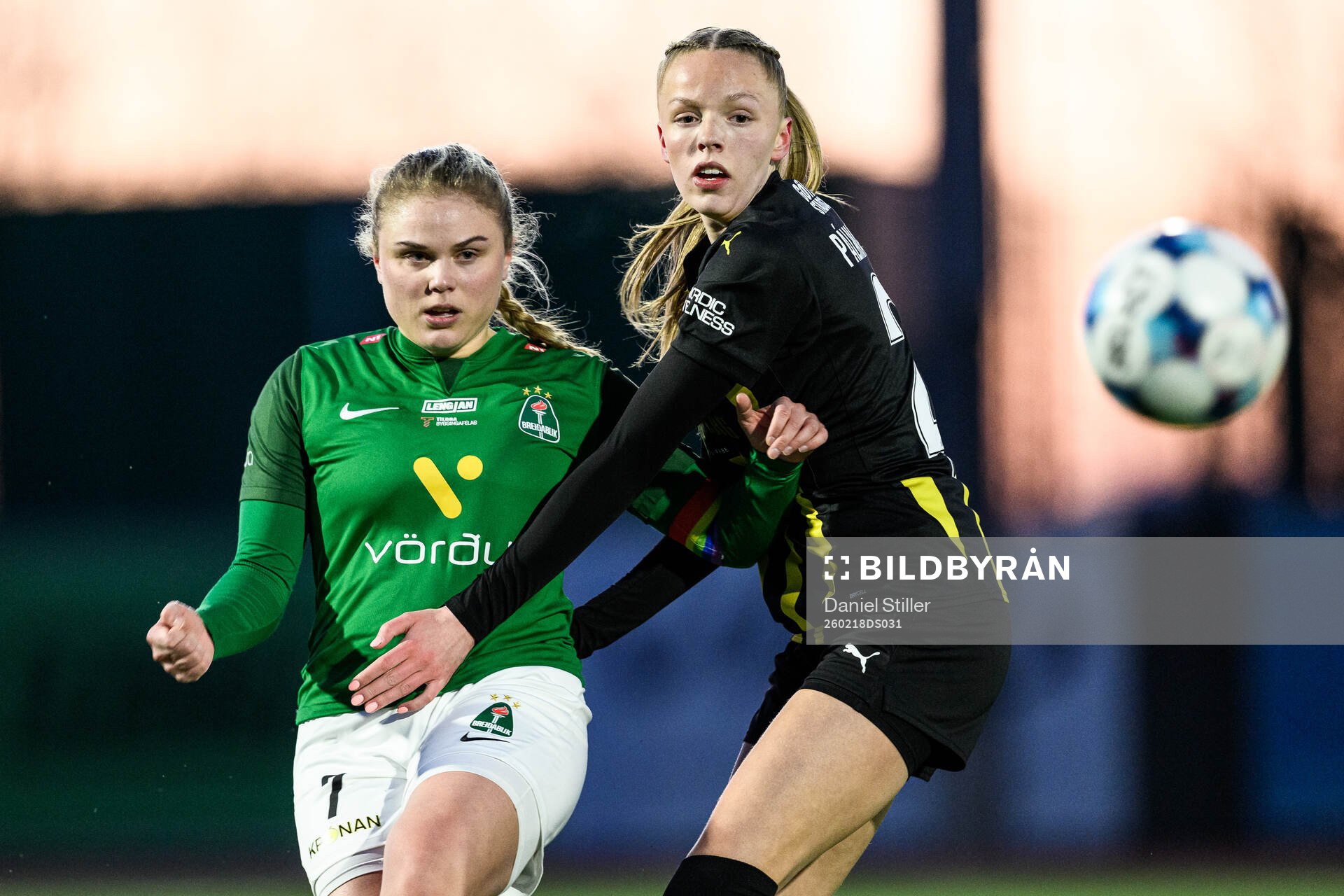Agla Maria Albertsdottir of Breidablik and Thelma Karen