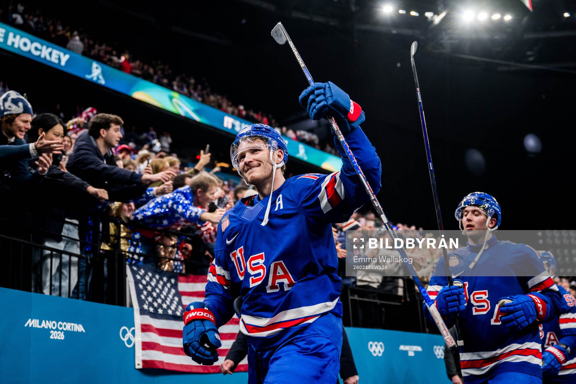 Matthew Tkachuk of USA celebrates