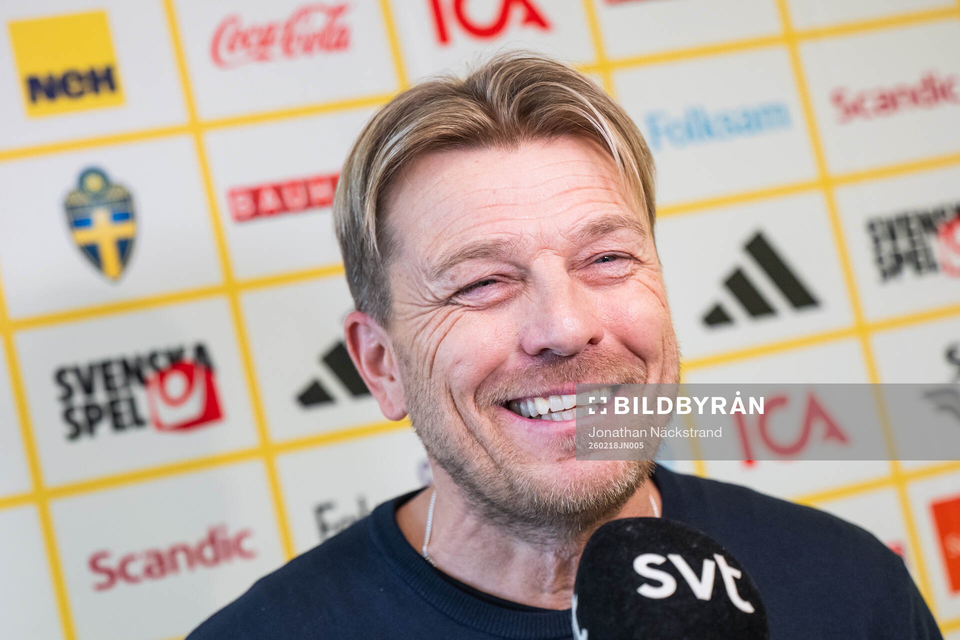 Head coach Tony Gustavsson of the Swedish women's national