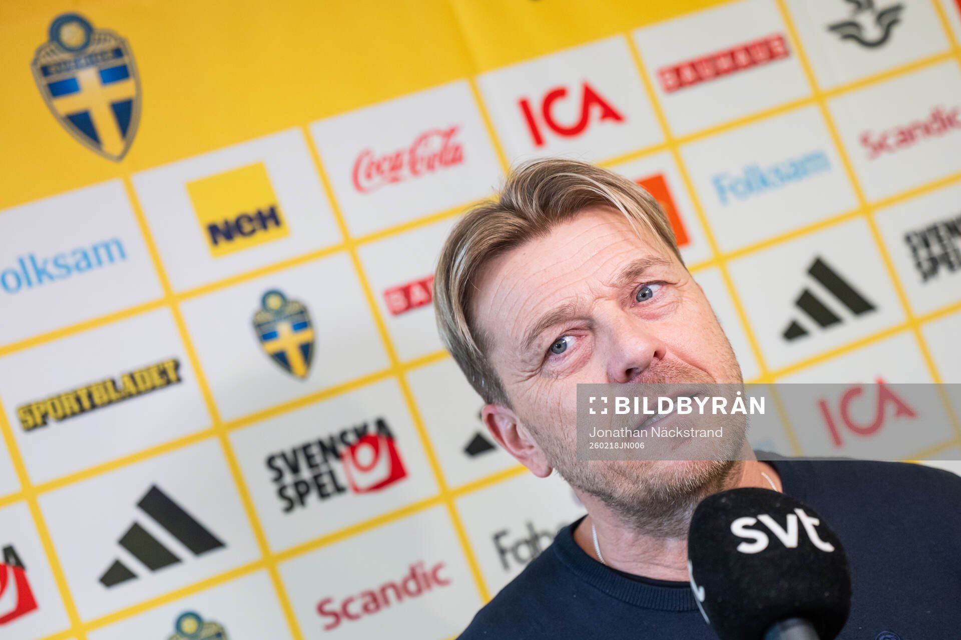 Head coach Tony Gustavsson of the Swedish women's national