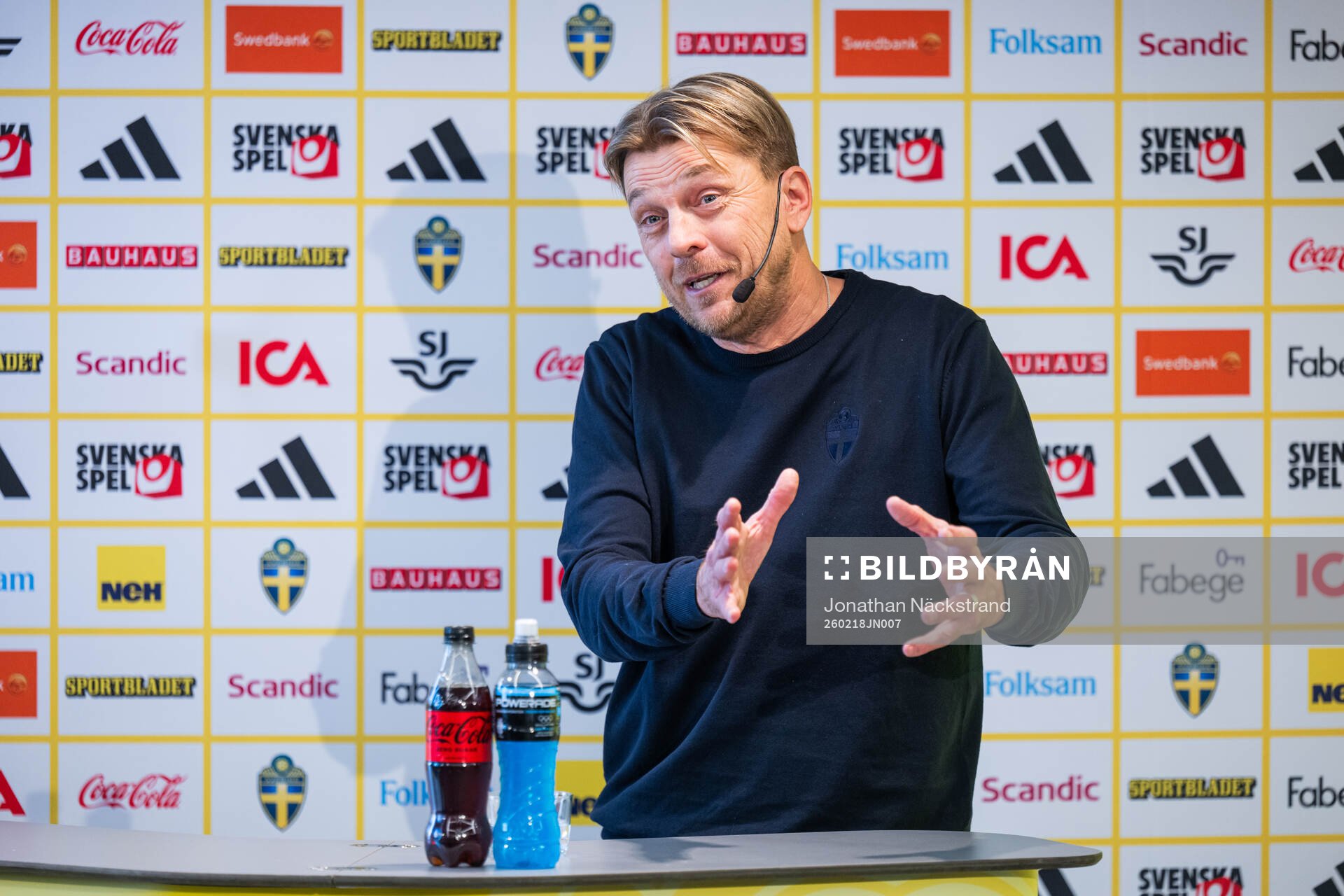 Head coach Tony Gustavsson of the Swedish women's national