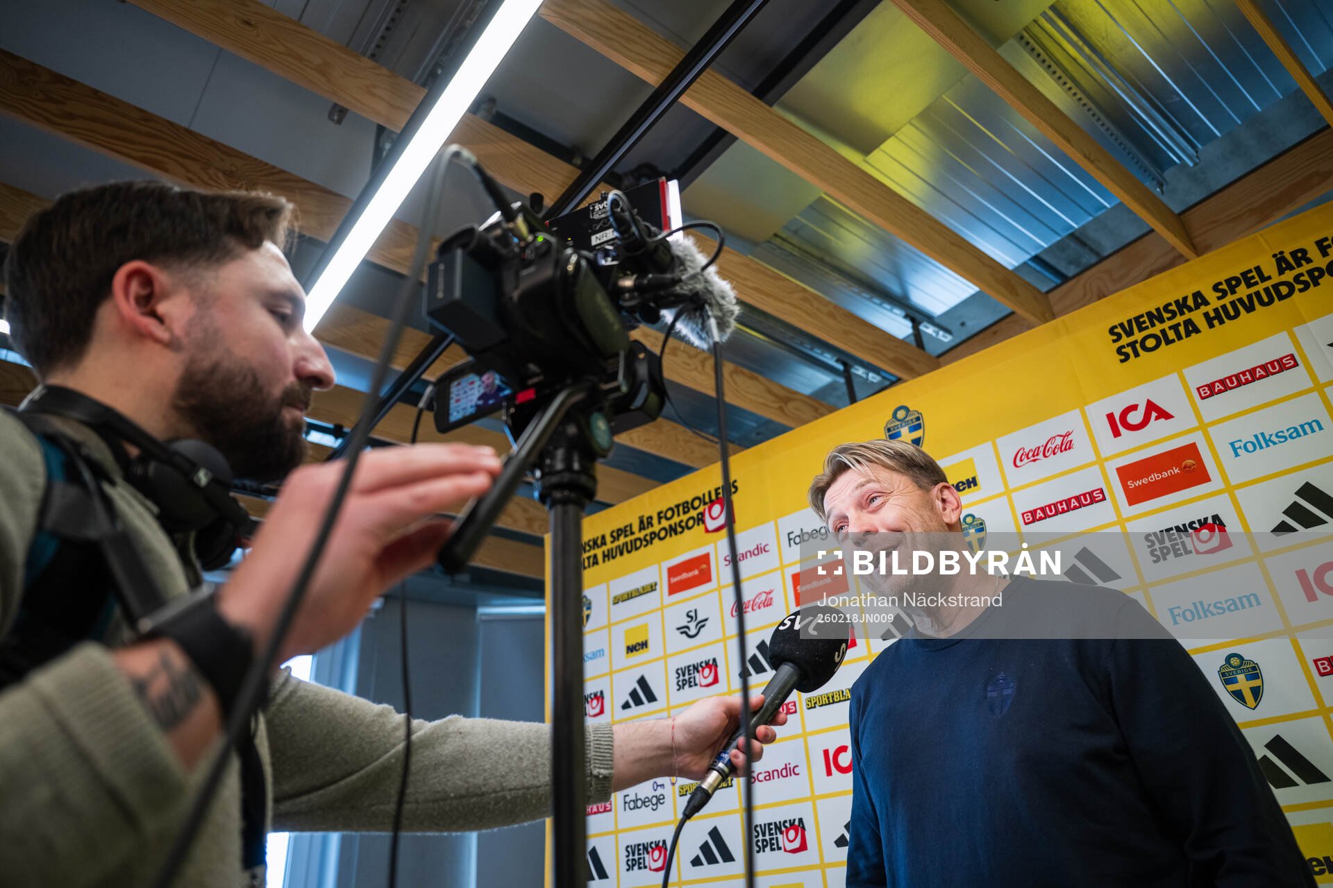 Head coach Tony Gustavsson of the Swedish women's national