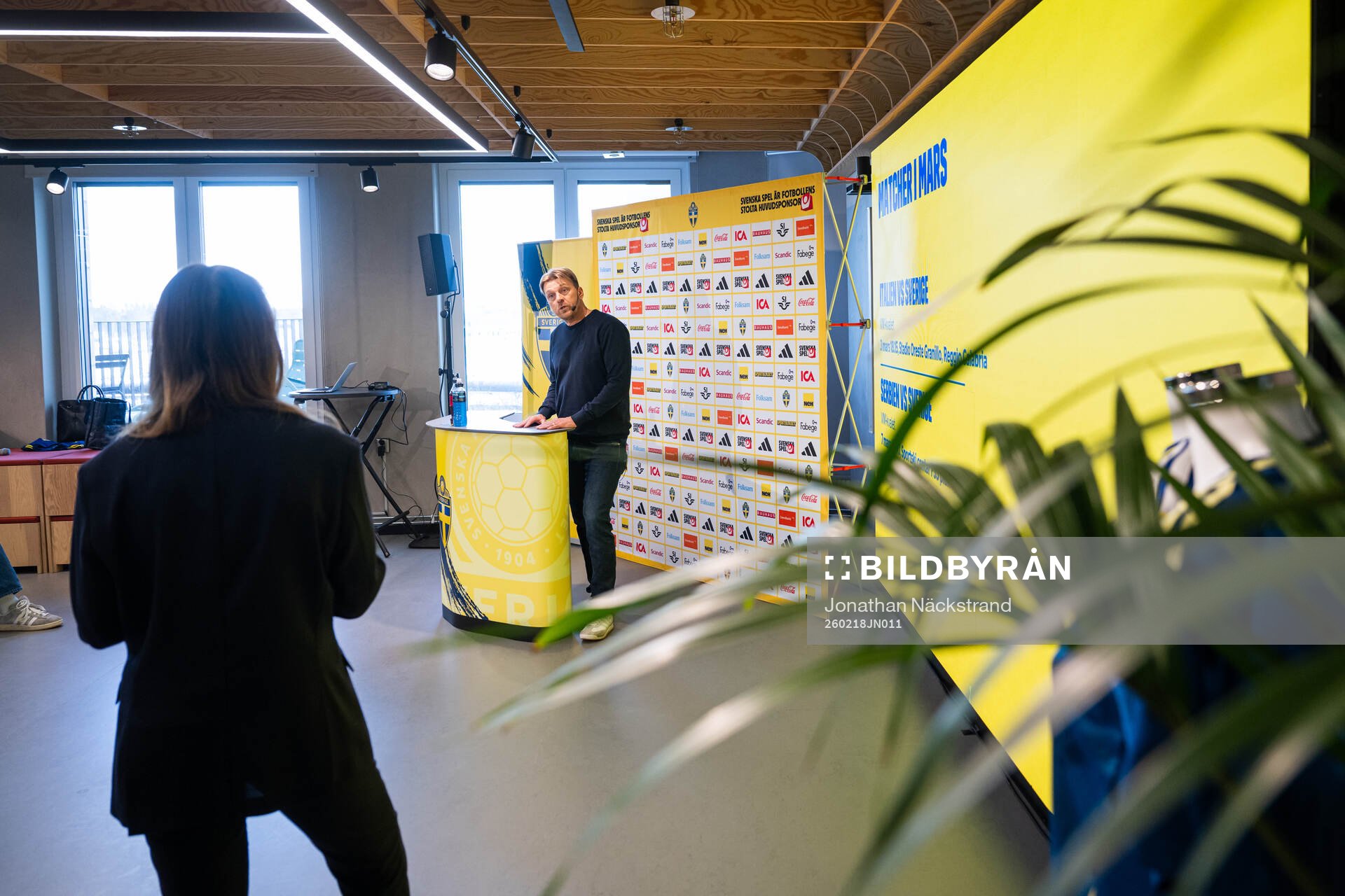 Head coach Tony Gustavsson of the Swedish women's national