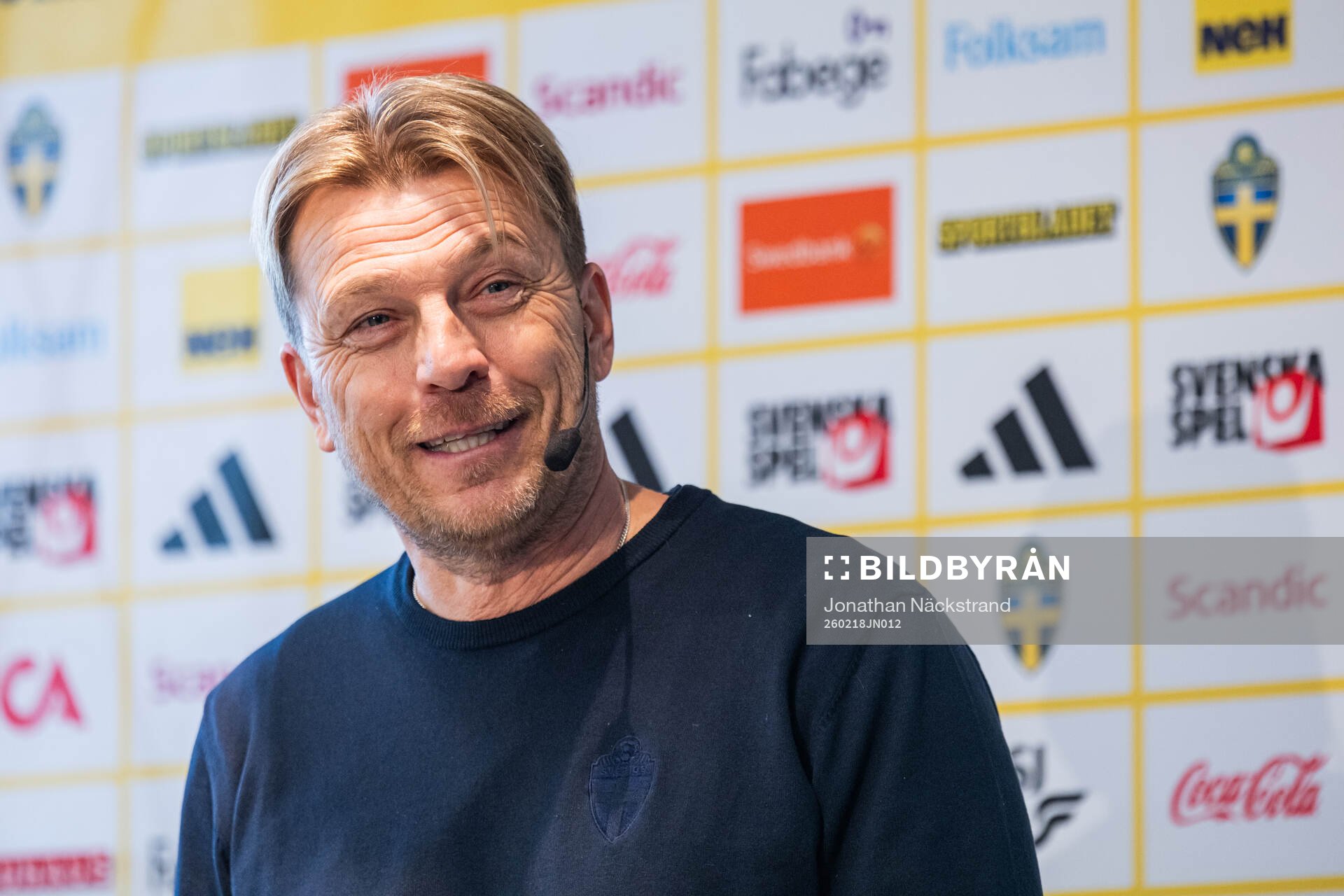 Head coach Tony Gustavsson of the Swedish women's national