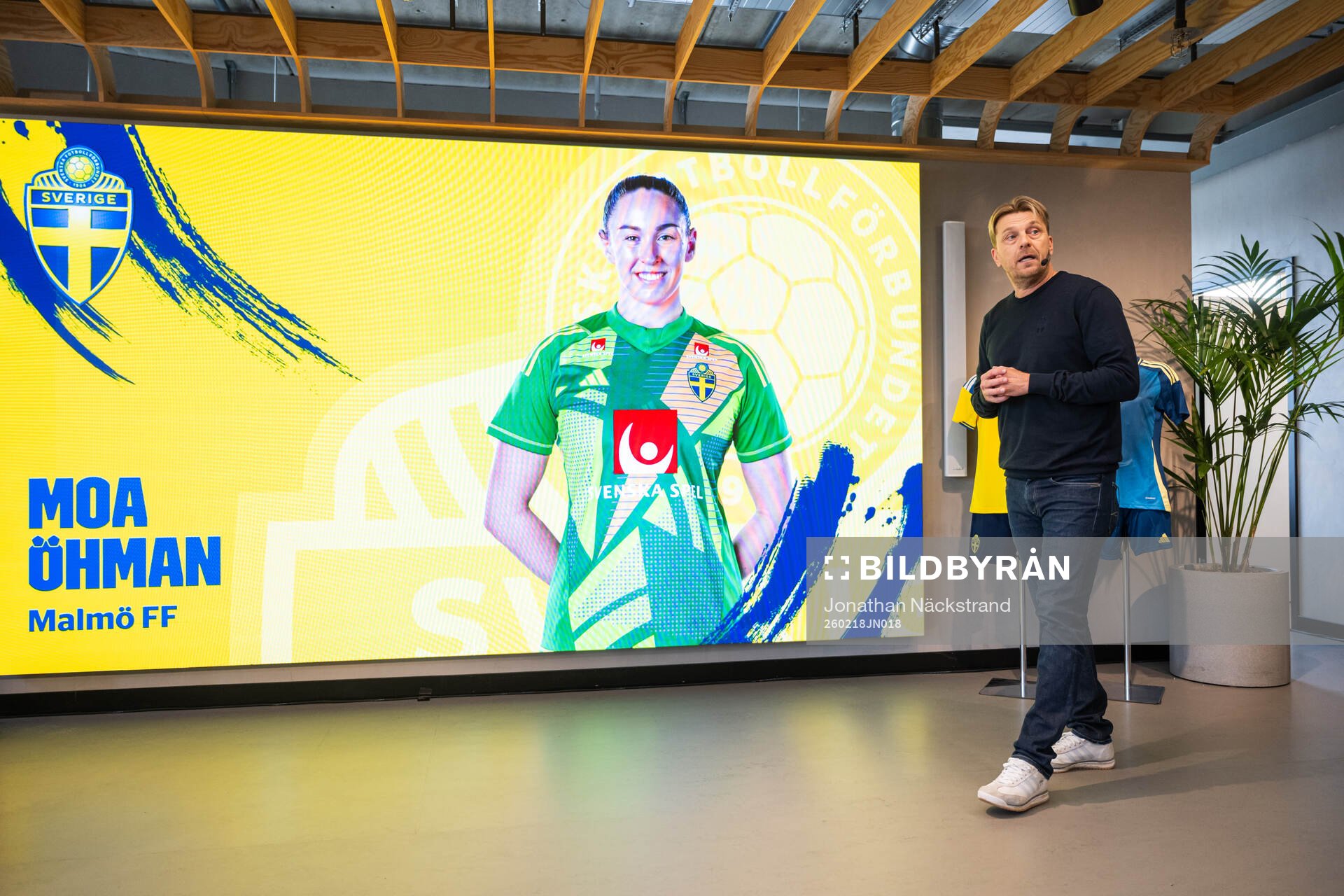 Head coach Tony Gustavsson of the Swedish women's national