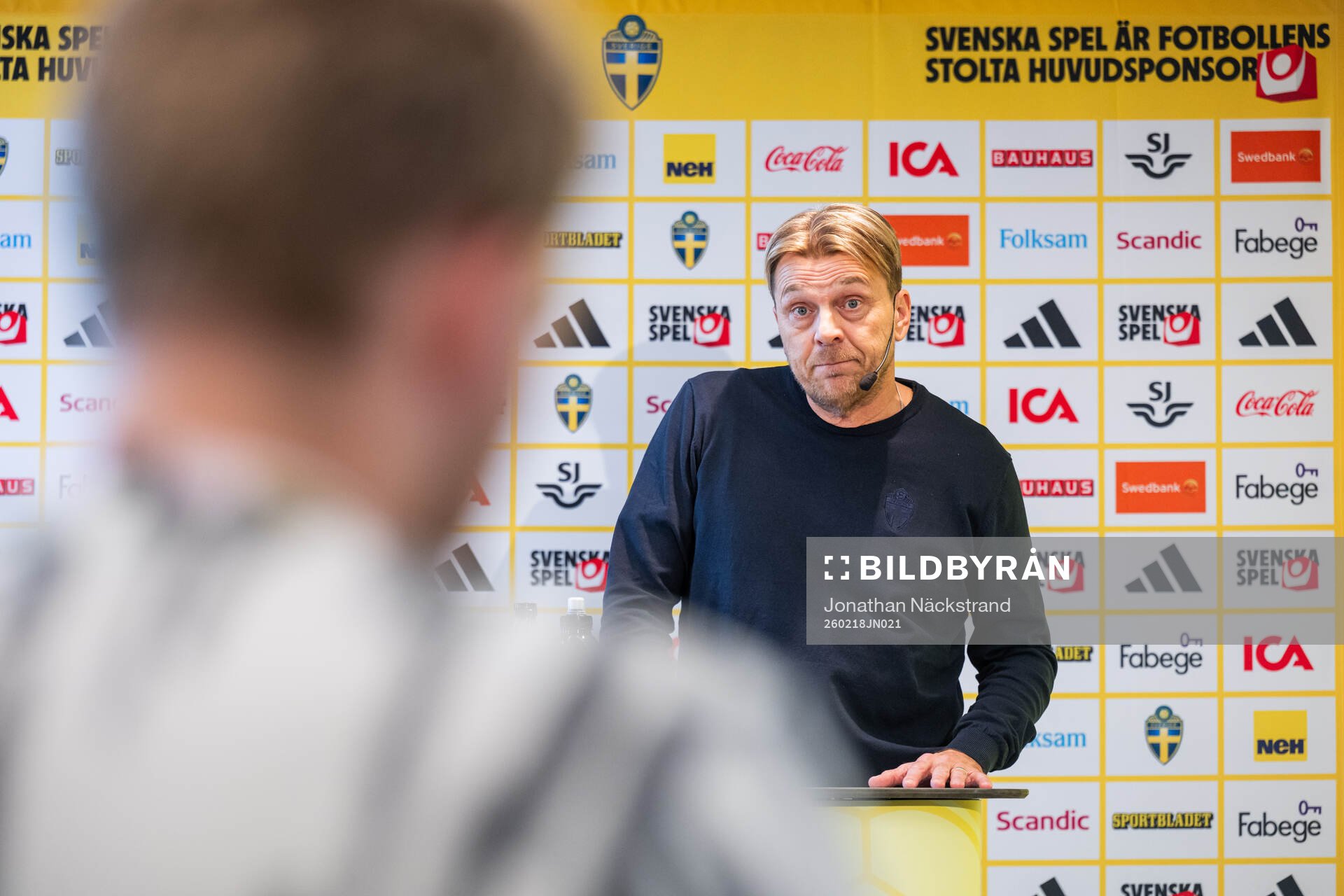 Head coach Tony Gustavsson of the Swedish women's national