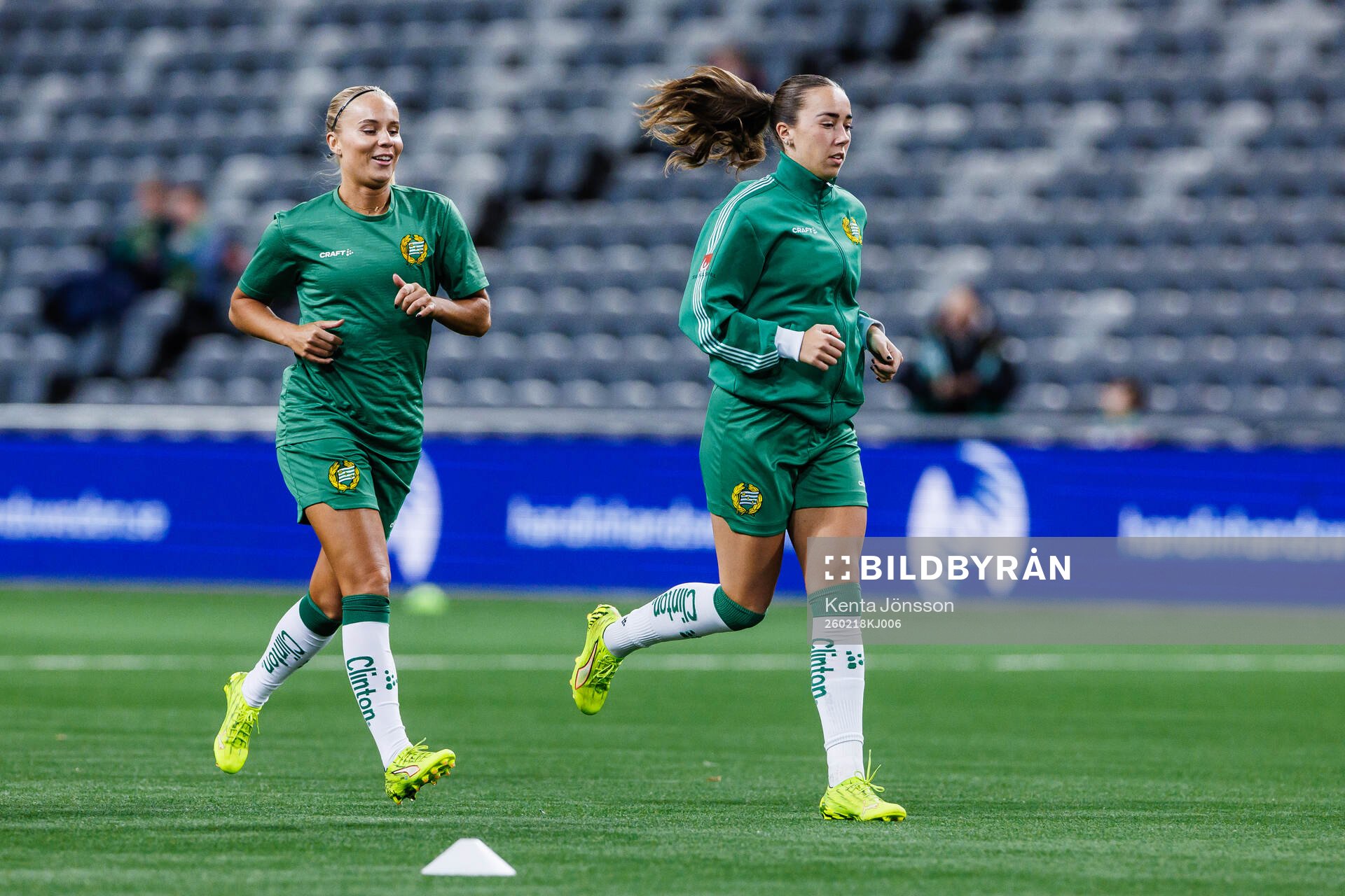 Stina Lennartsson and Athinna Persson Lundgren of Hammarby