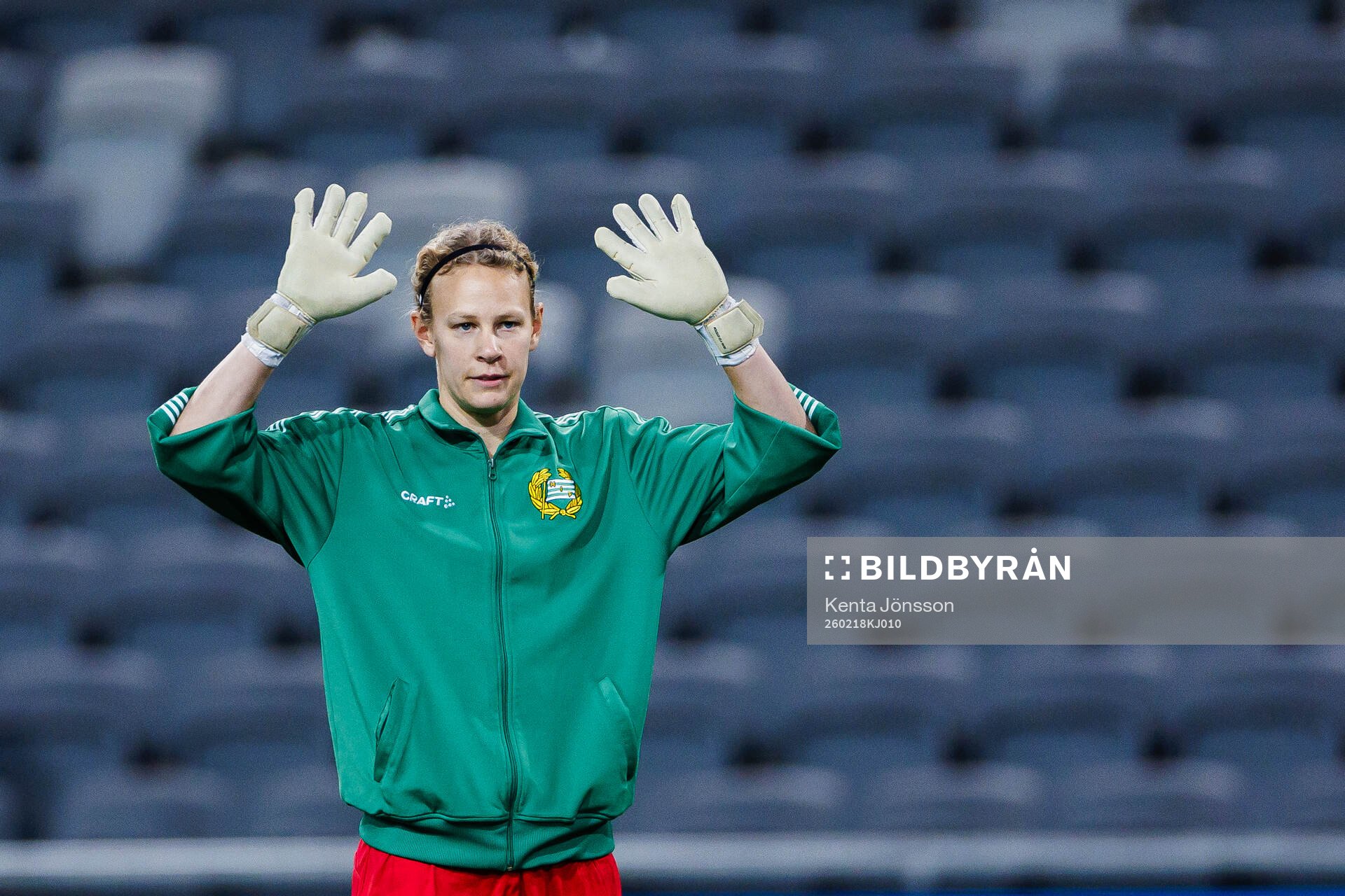 Goalkeeper Cajsa Andersson of Hammarby