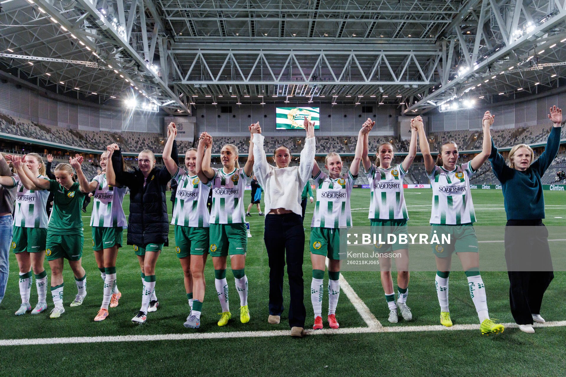 Players of Hammarby celebrate