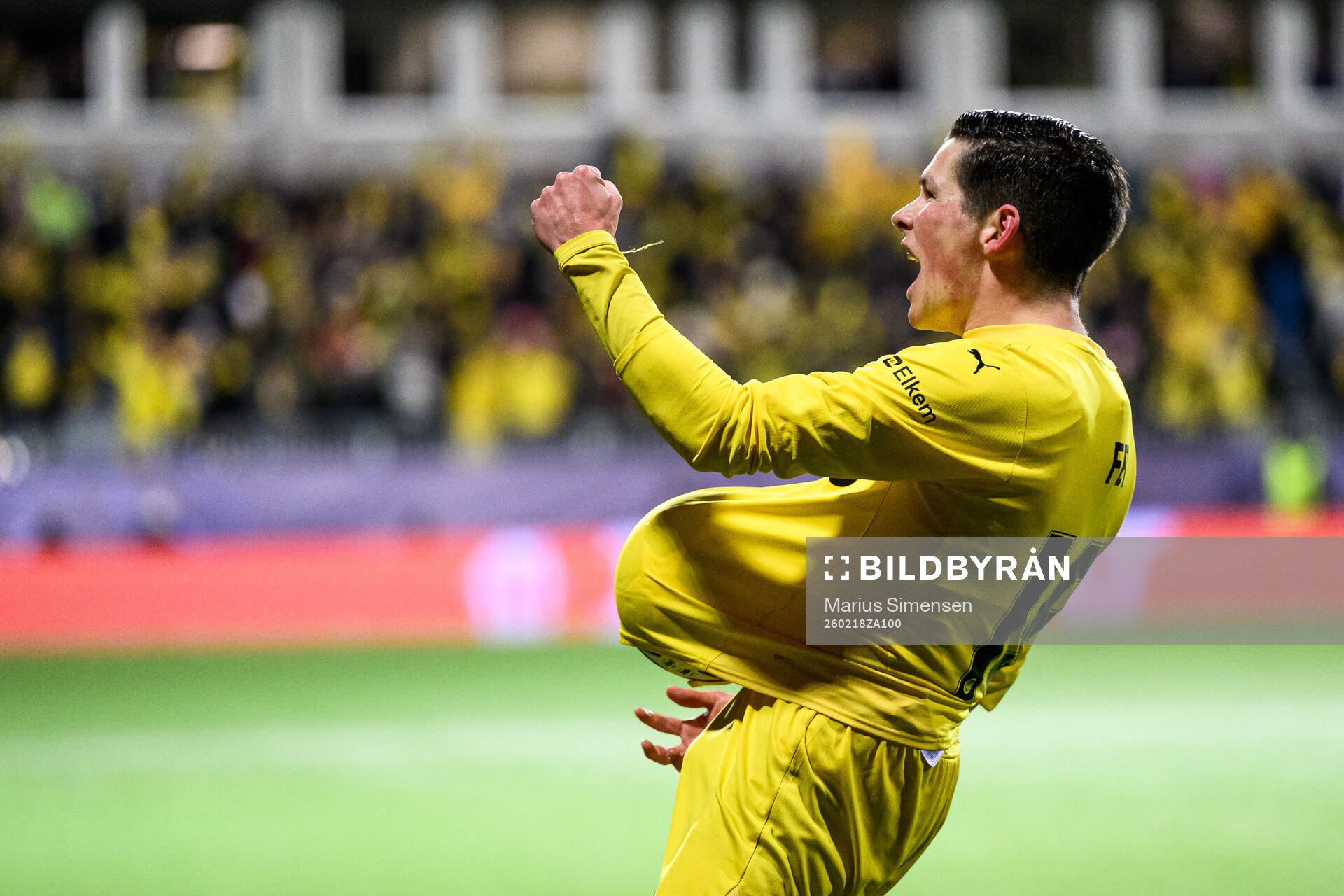 Sondre Brunstad Fet of Bodø/Glimt celebrates
