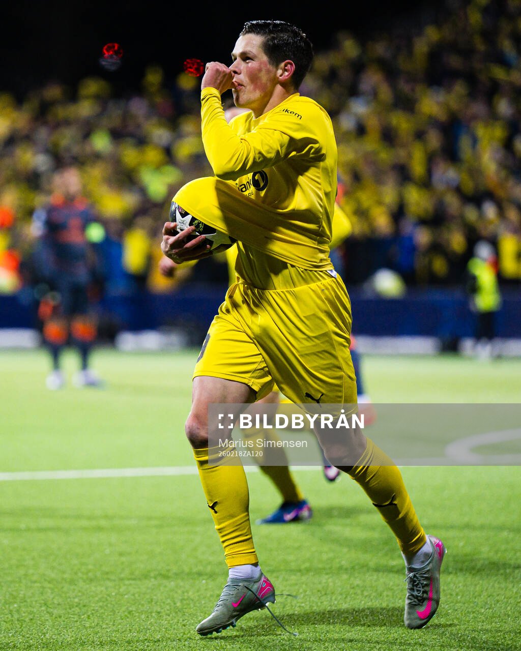 Sondre Brunstad Fet of Bodø/Glimt celebrates