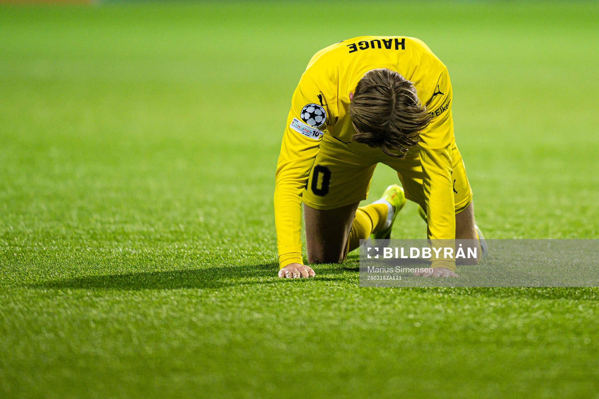 Jens Petter Hauge of Bodø/Glimt looks dejected