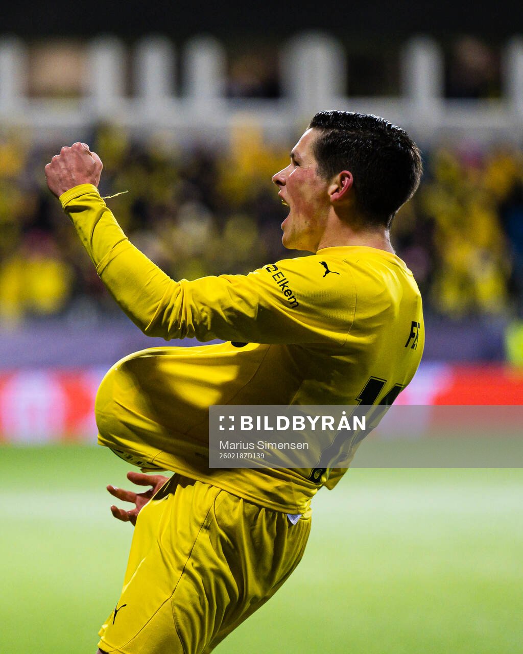 Sondre Brunstad Fet of Bodø/Glimt celebrates