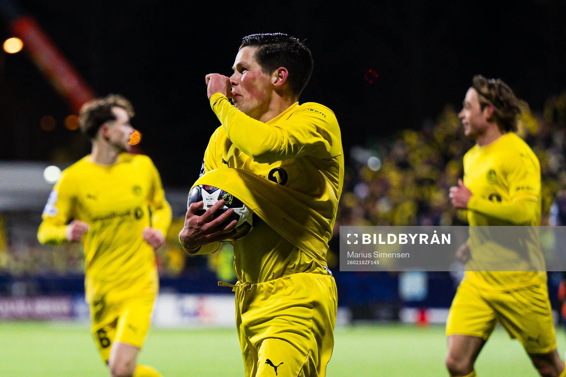 Sondre Brunstad Fet of Bodø/Glimt celebrates