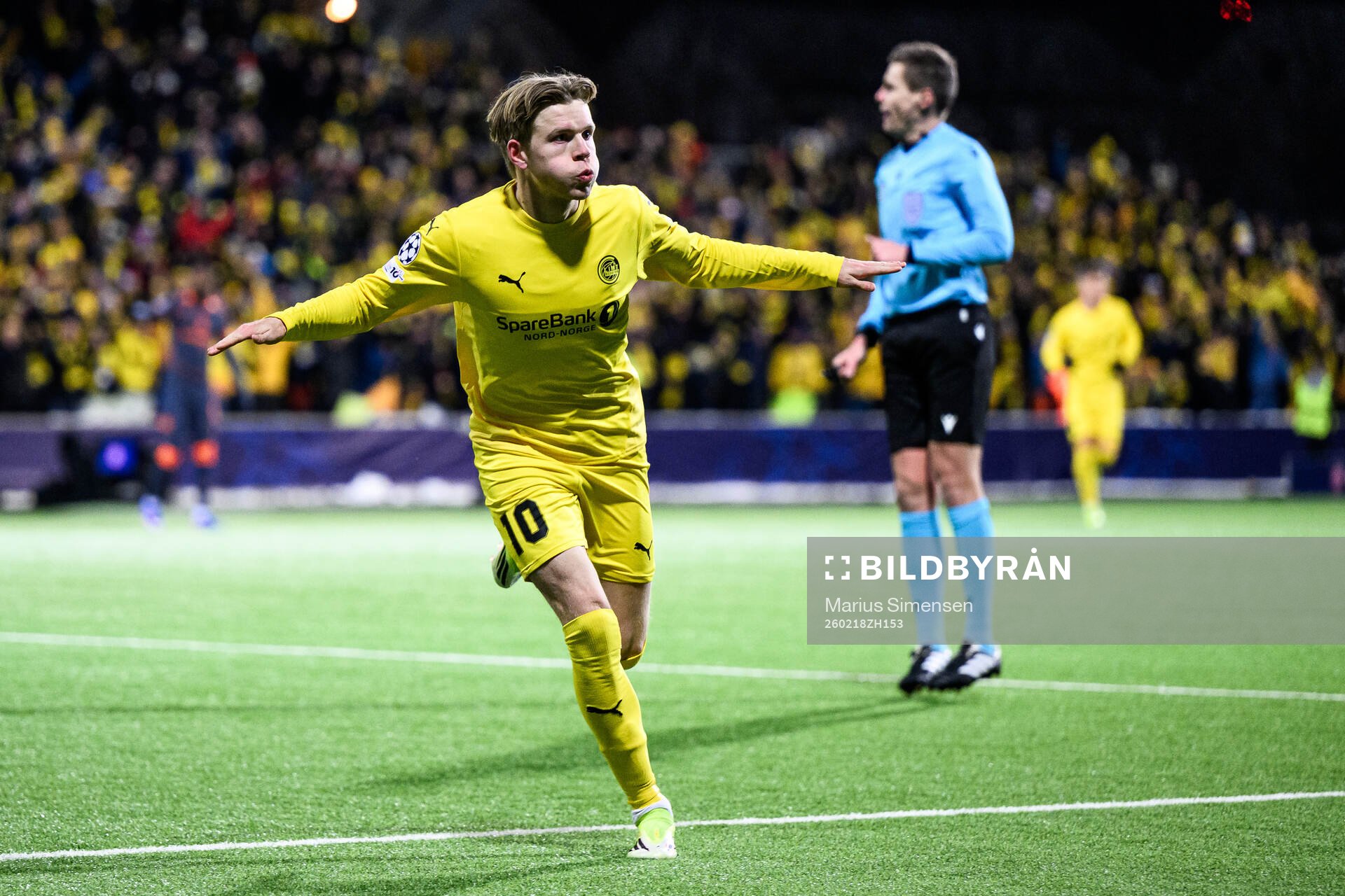 Jens Petter Hauge of Bodø/Glimt celebrates