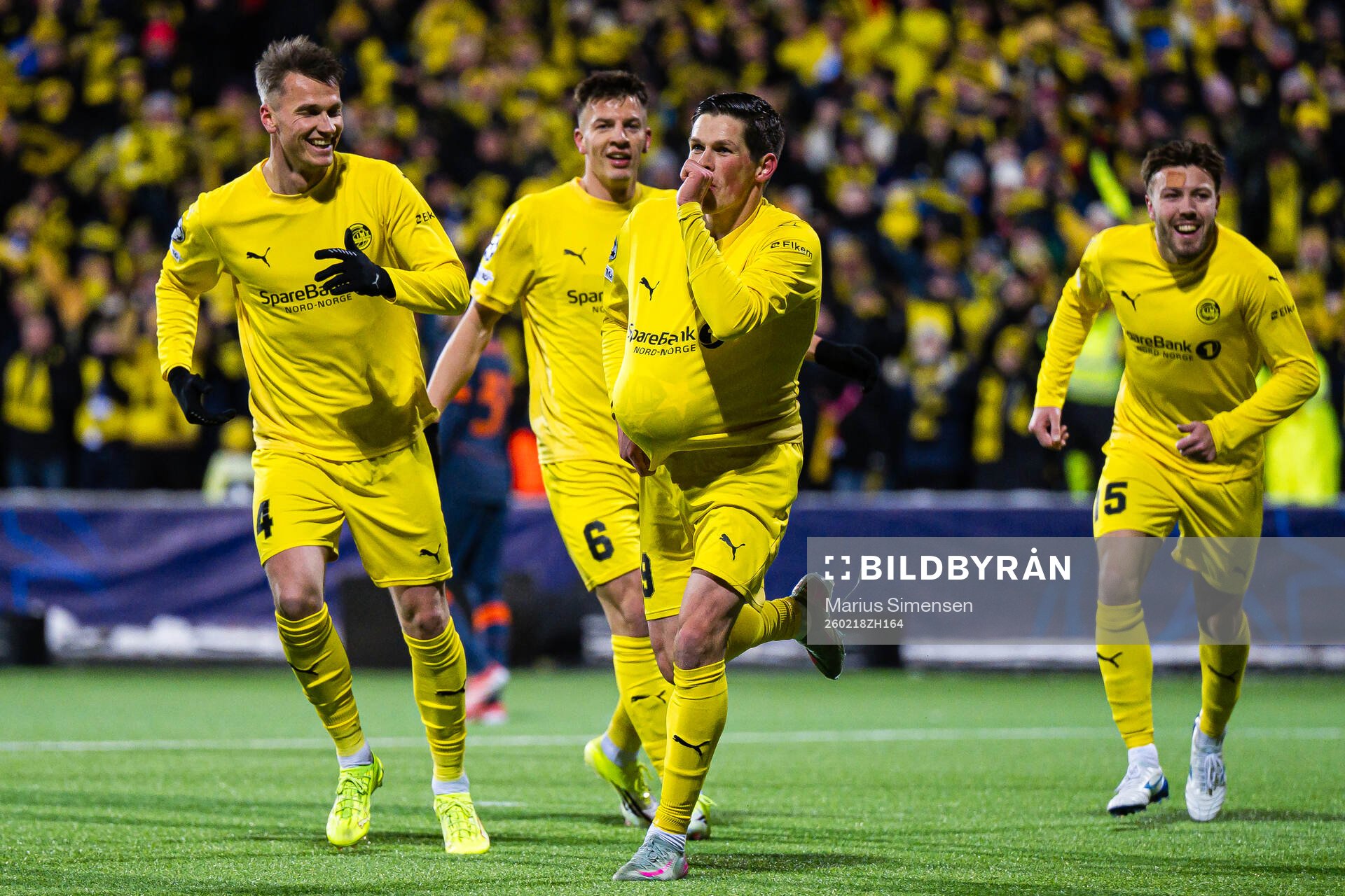 Sondre Brunstad Fet of Bodø/Glimt celebrates