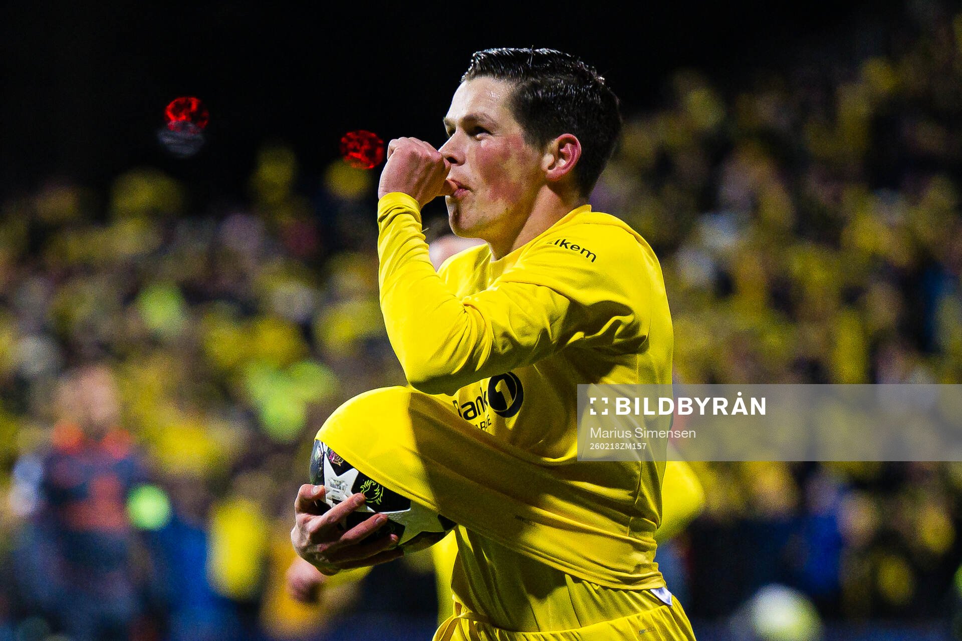 Sondre Brunstad Fet of Bodø/Glimt celebrates