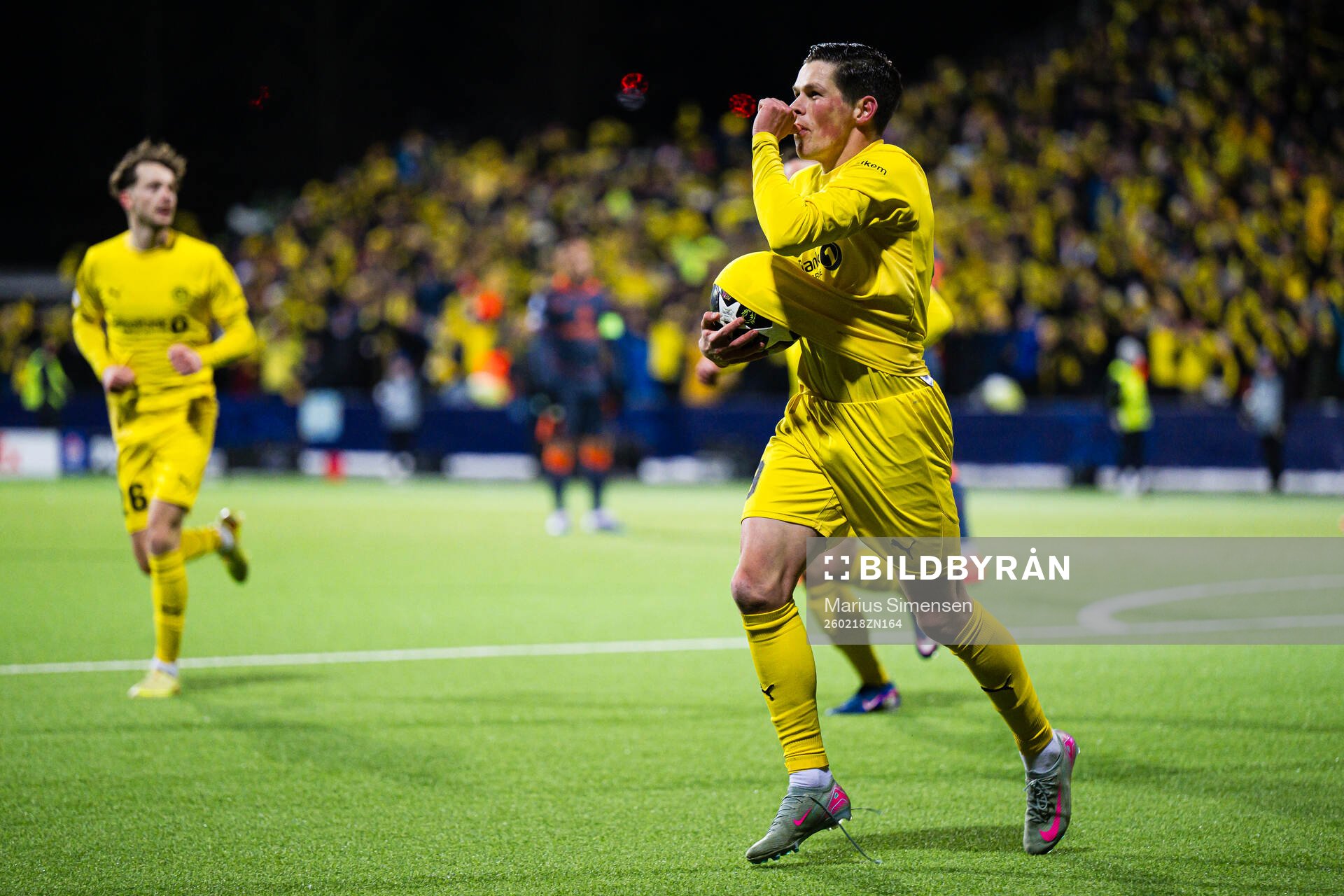 Sondre Brunstad Fet of Bodø/Glimt celebrates
