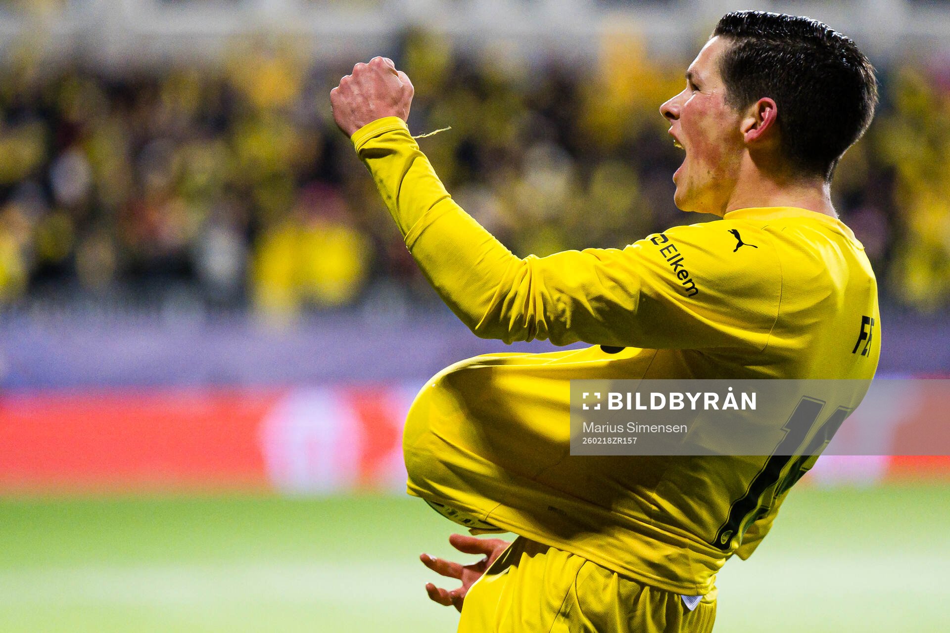 Sondre Brunstad Fet of Bodø/Glimt celebrates