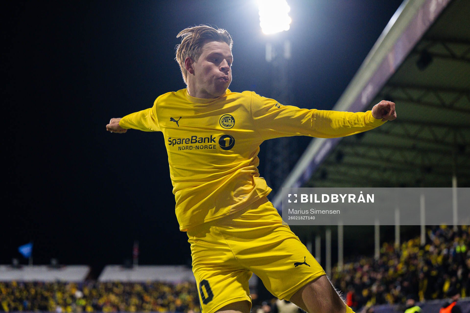 Jens Petter Hauge of Bodø/Glimt celebrates