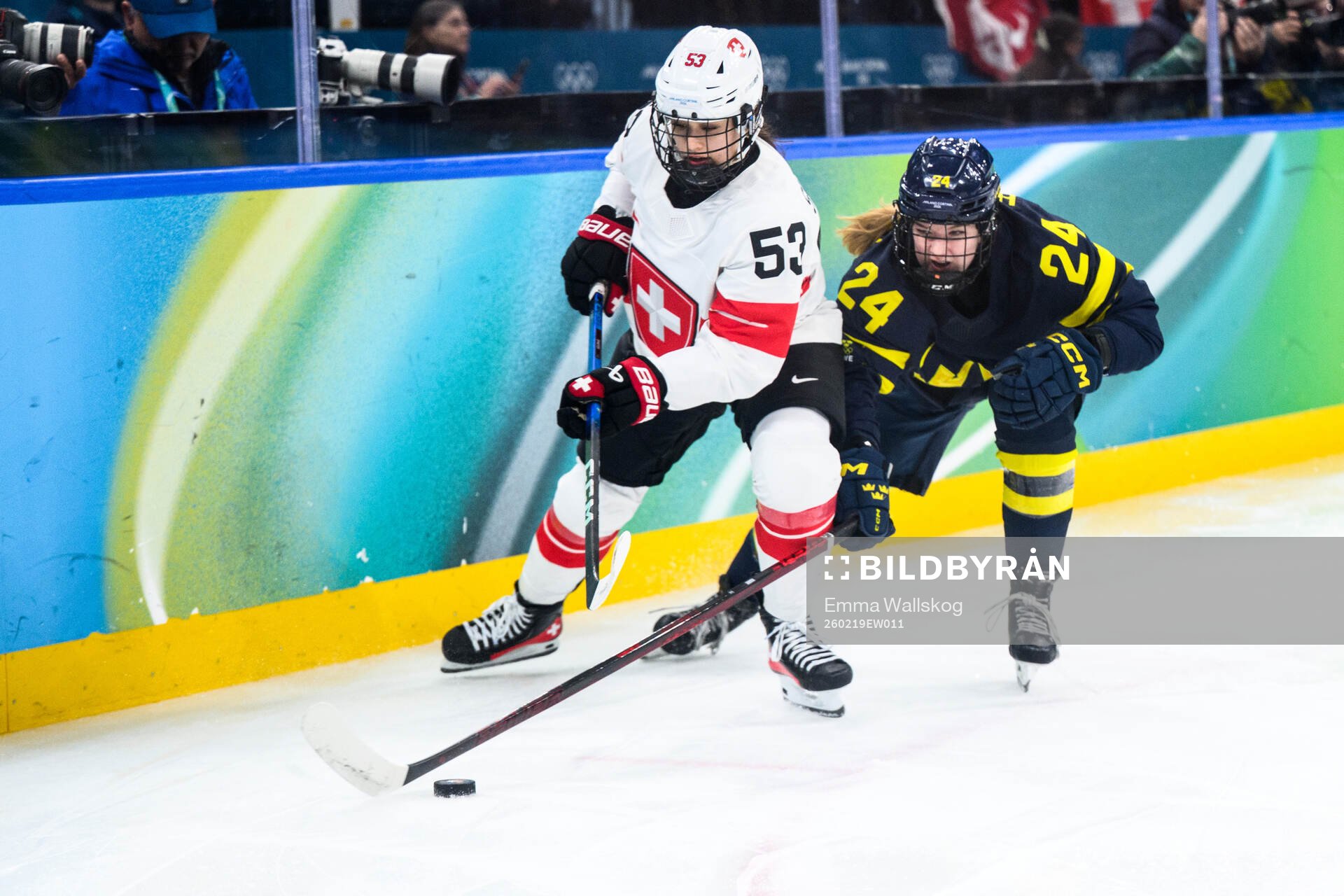 Vanessa Schaefer of Switzerland and Ebba Hedqvist of Sweden