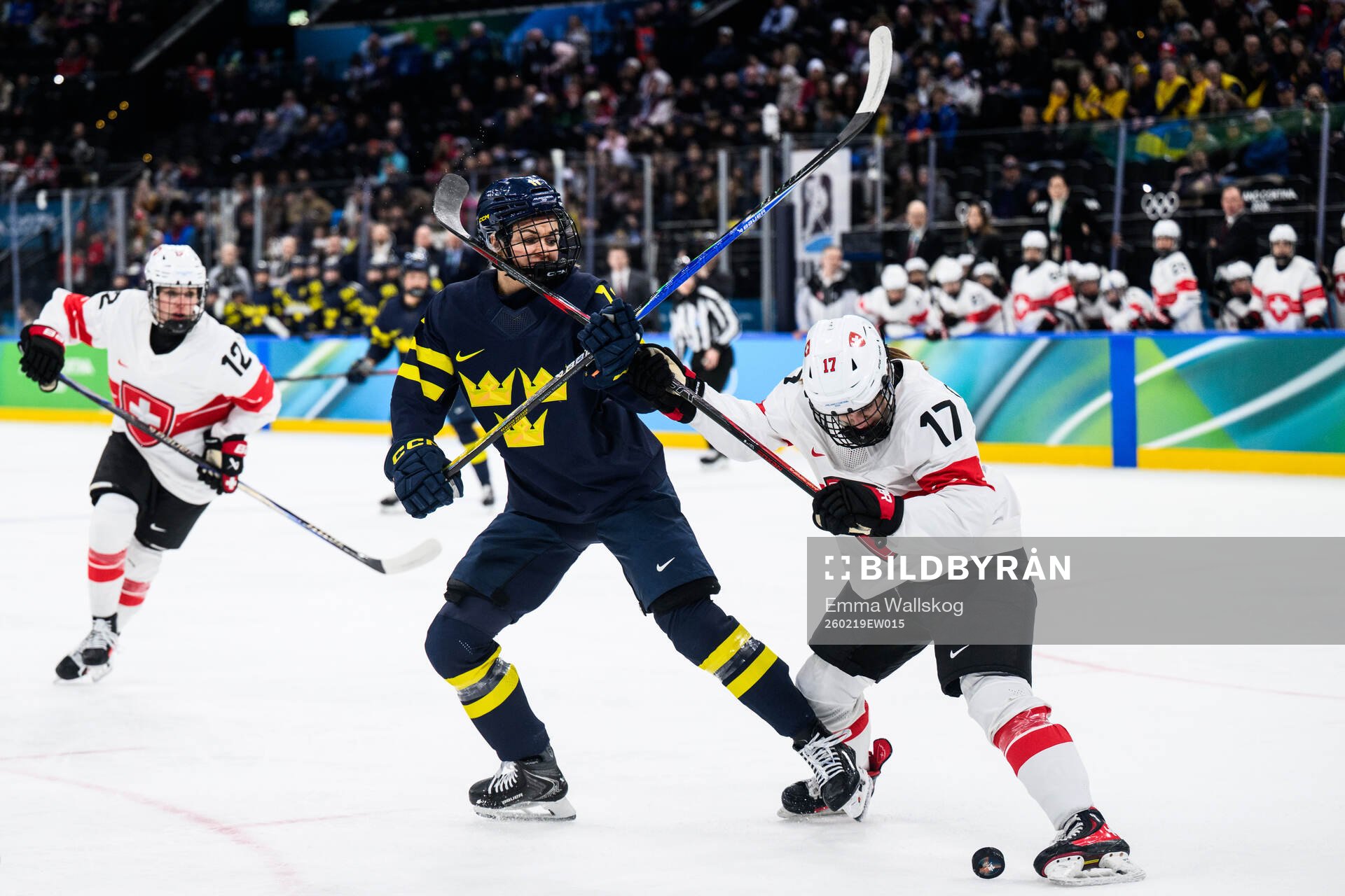 Josefin Bouveng of Sweden and Lara Christen of Switzerland