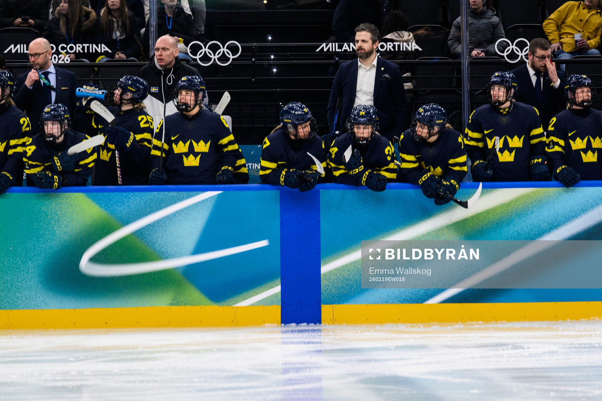 Head coach Ulf Lundberg of Sweden in the women's ice hockey