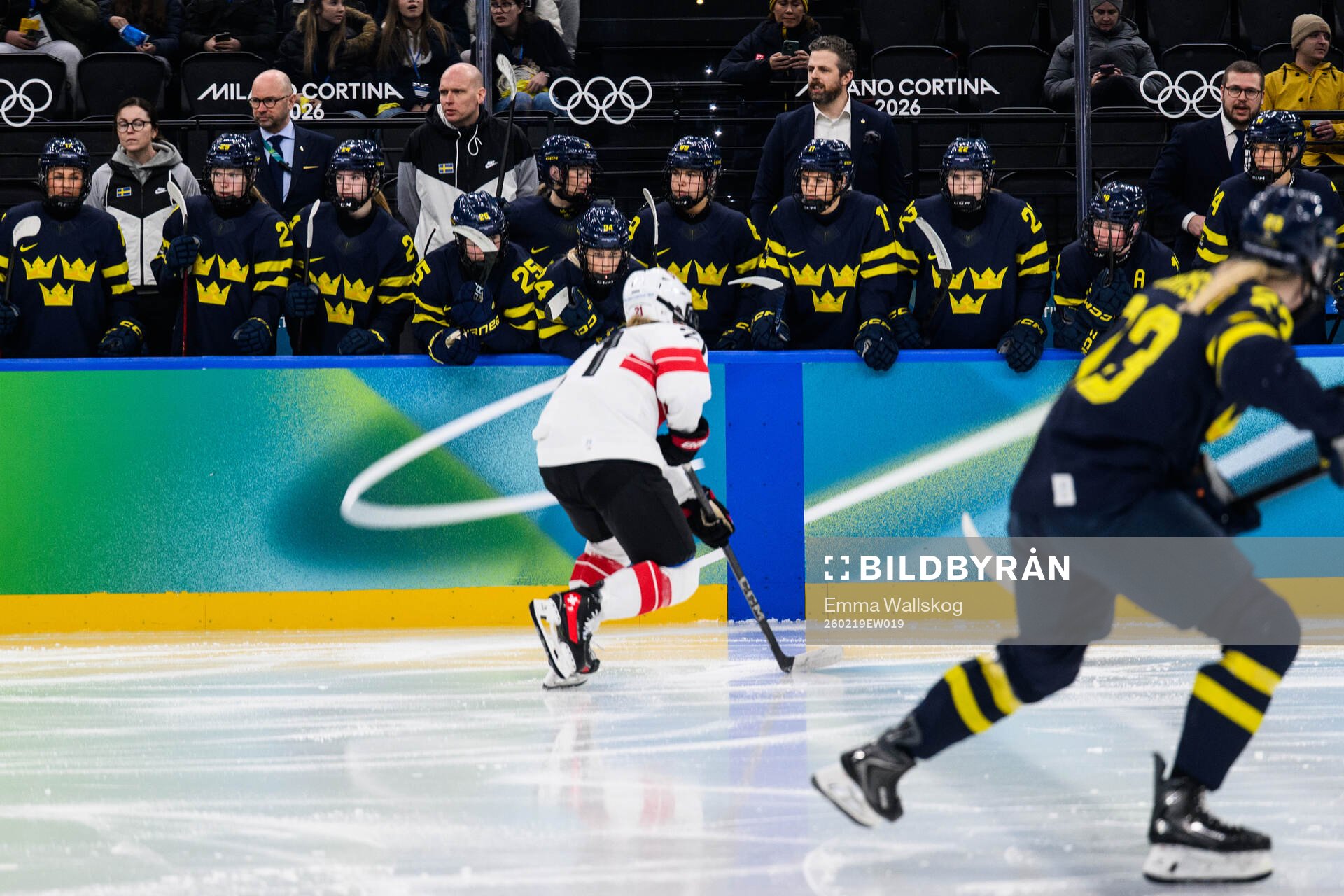 Head coach Ulf Lundberg of Sweden in the women's ice hockey