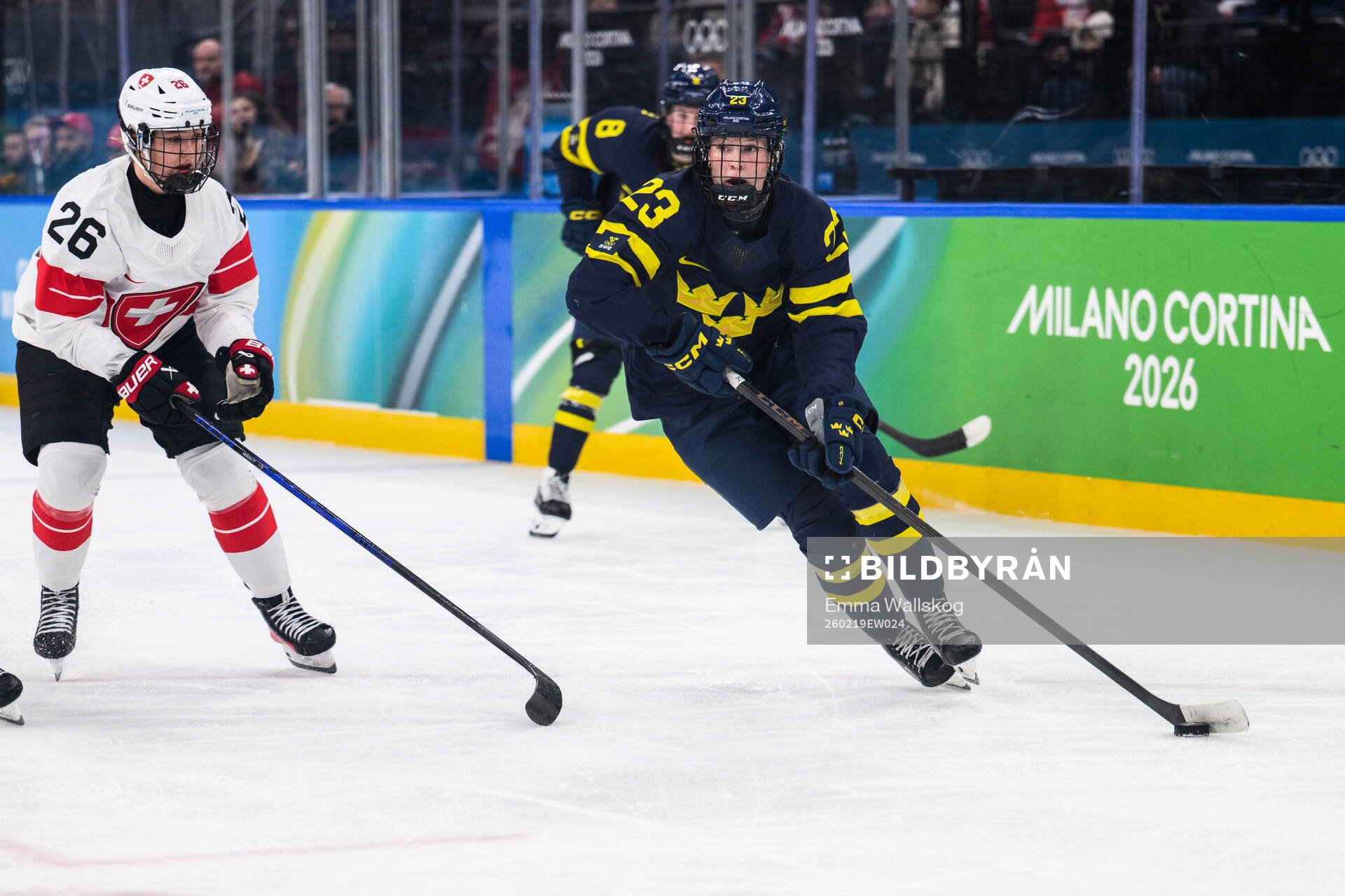 Naemi Herzig of Switzerland and Thea Johansson of Sweden