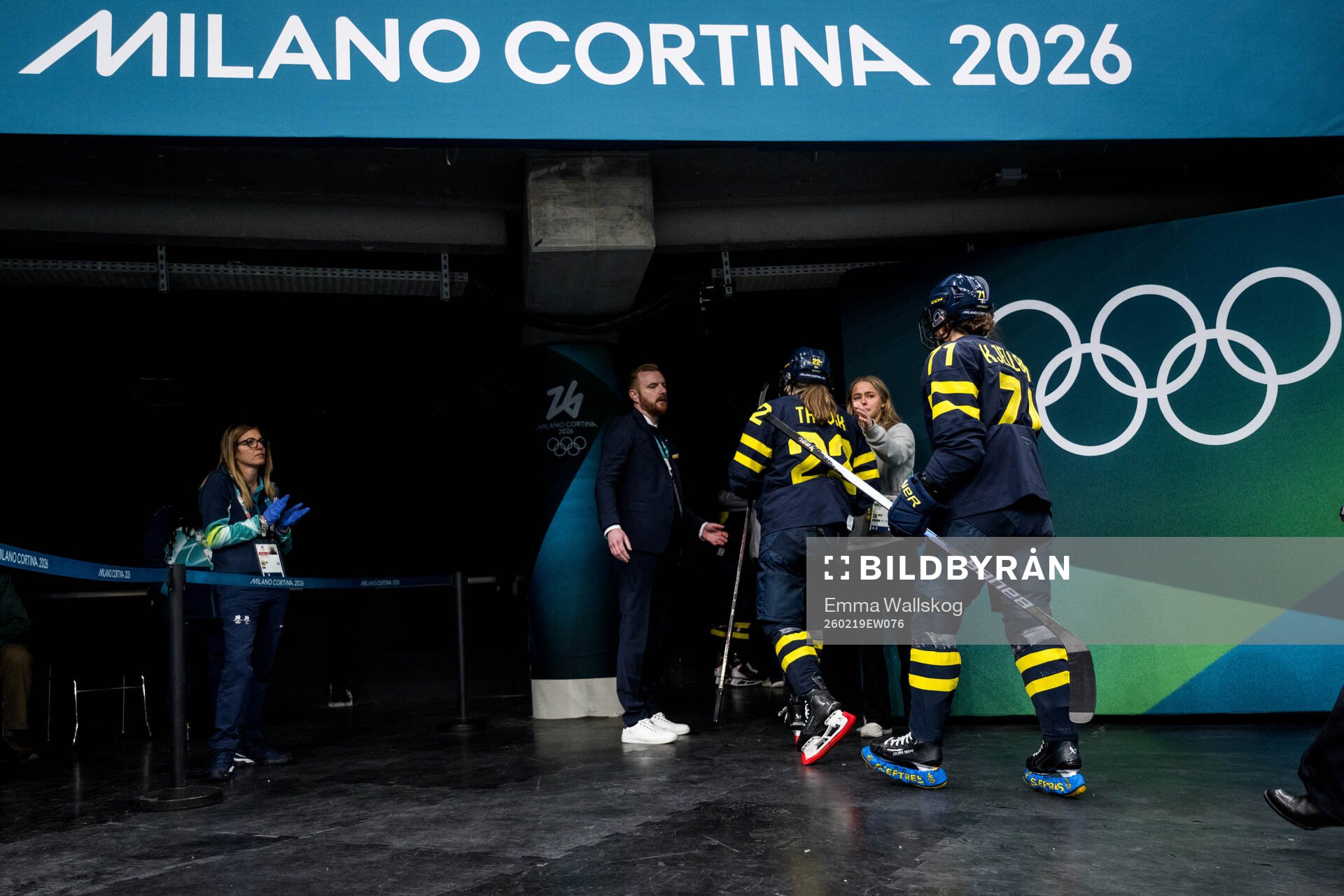 Team manager Anders Lundberg and Anna Kjellbin of Sweden