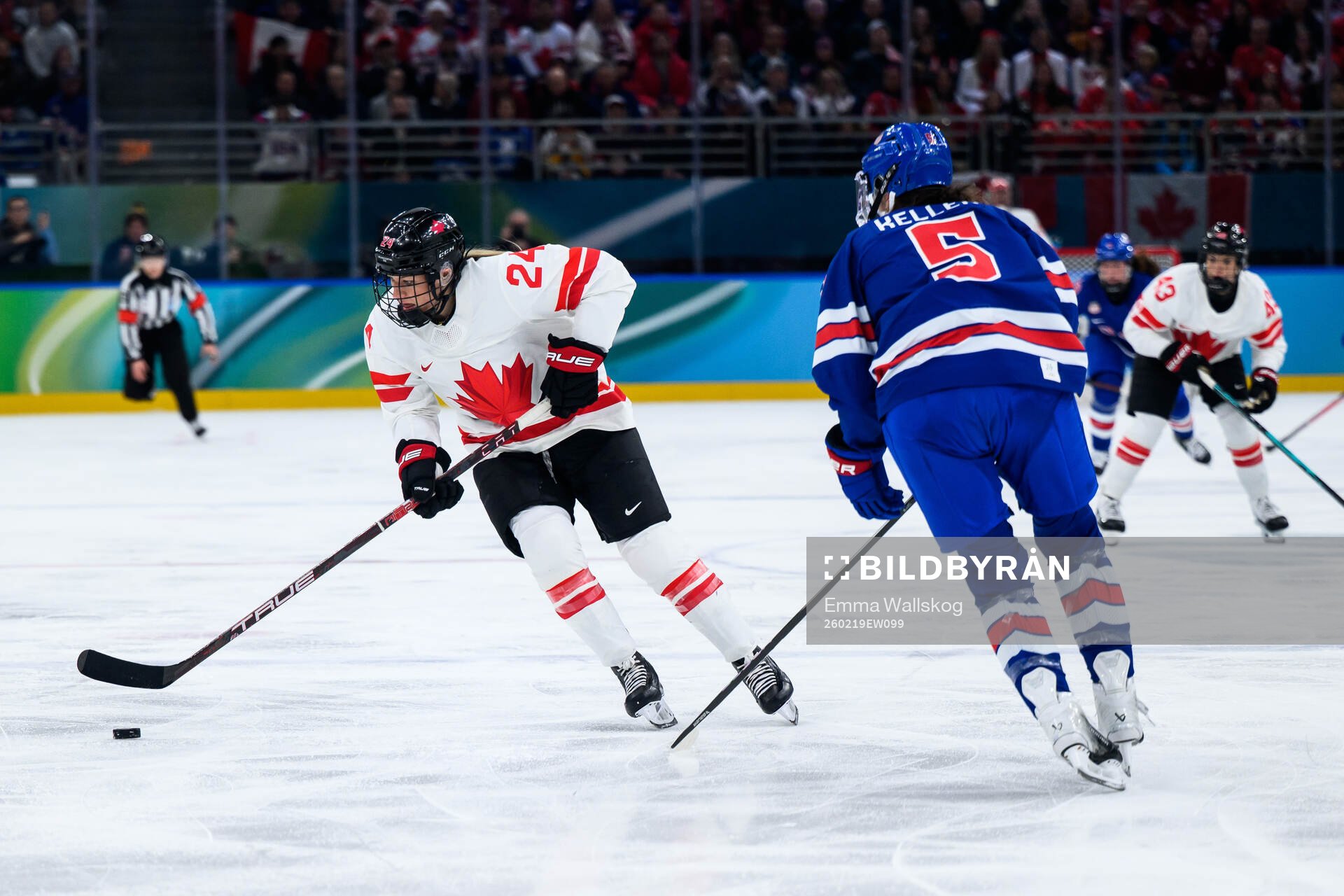 Natalie Spooner of Canada in the women's ice hockey final